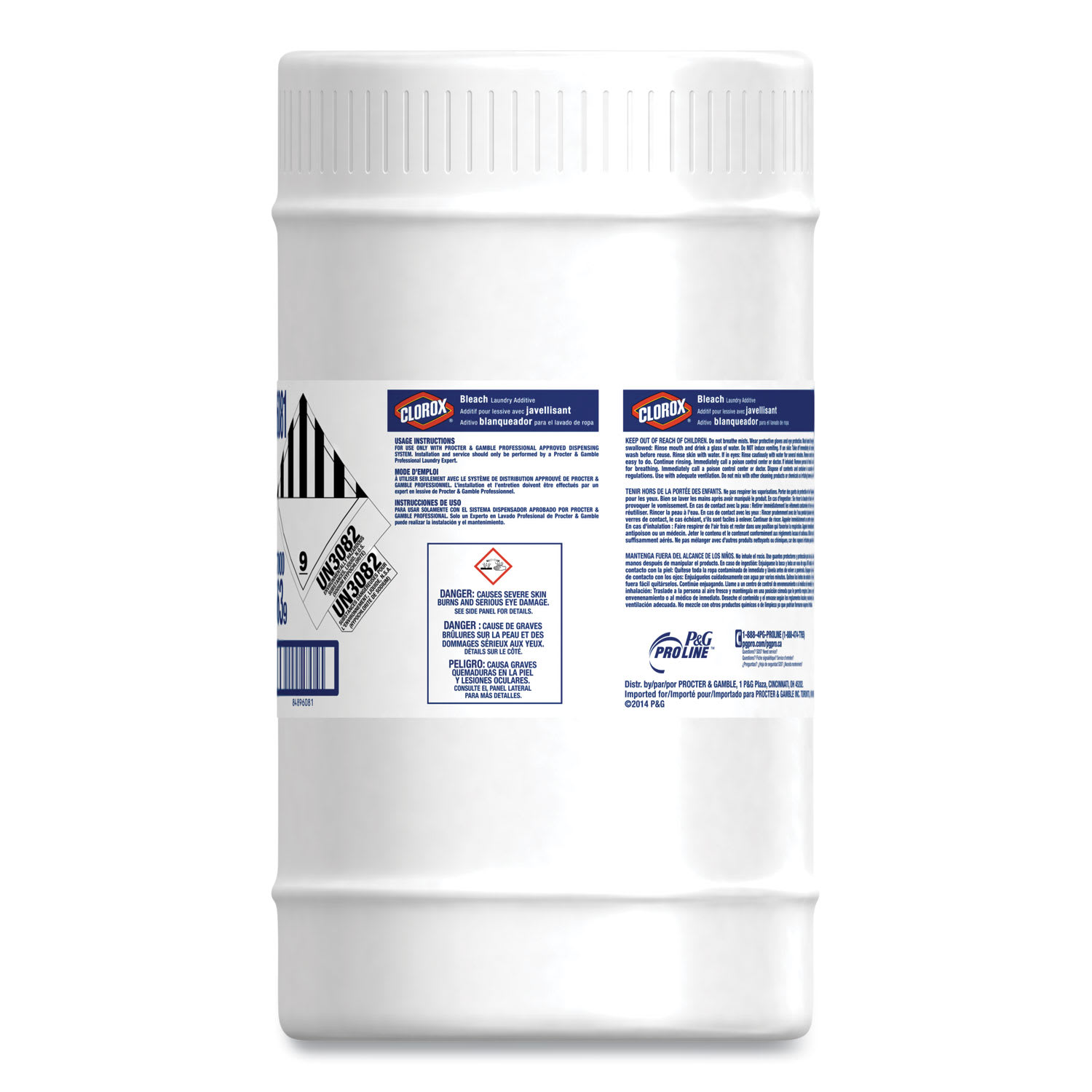 P&G Pro Line Clorox Bleach Laundry Additive, 15 gal Closed Loop Container - Image 3