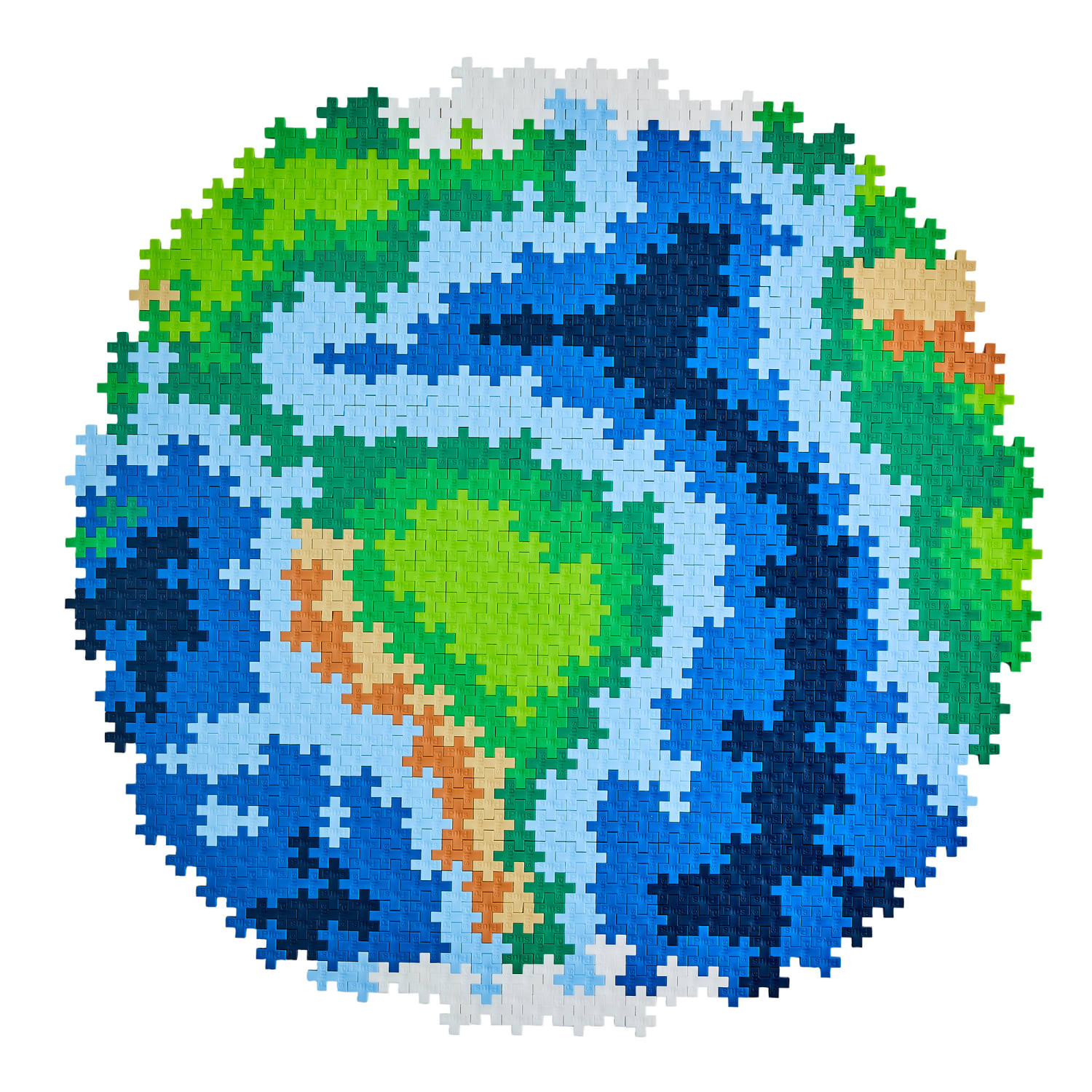 Plus-Plus Building Blocks Puzzle By Number, 800 Piece Earth - Image 5