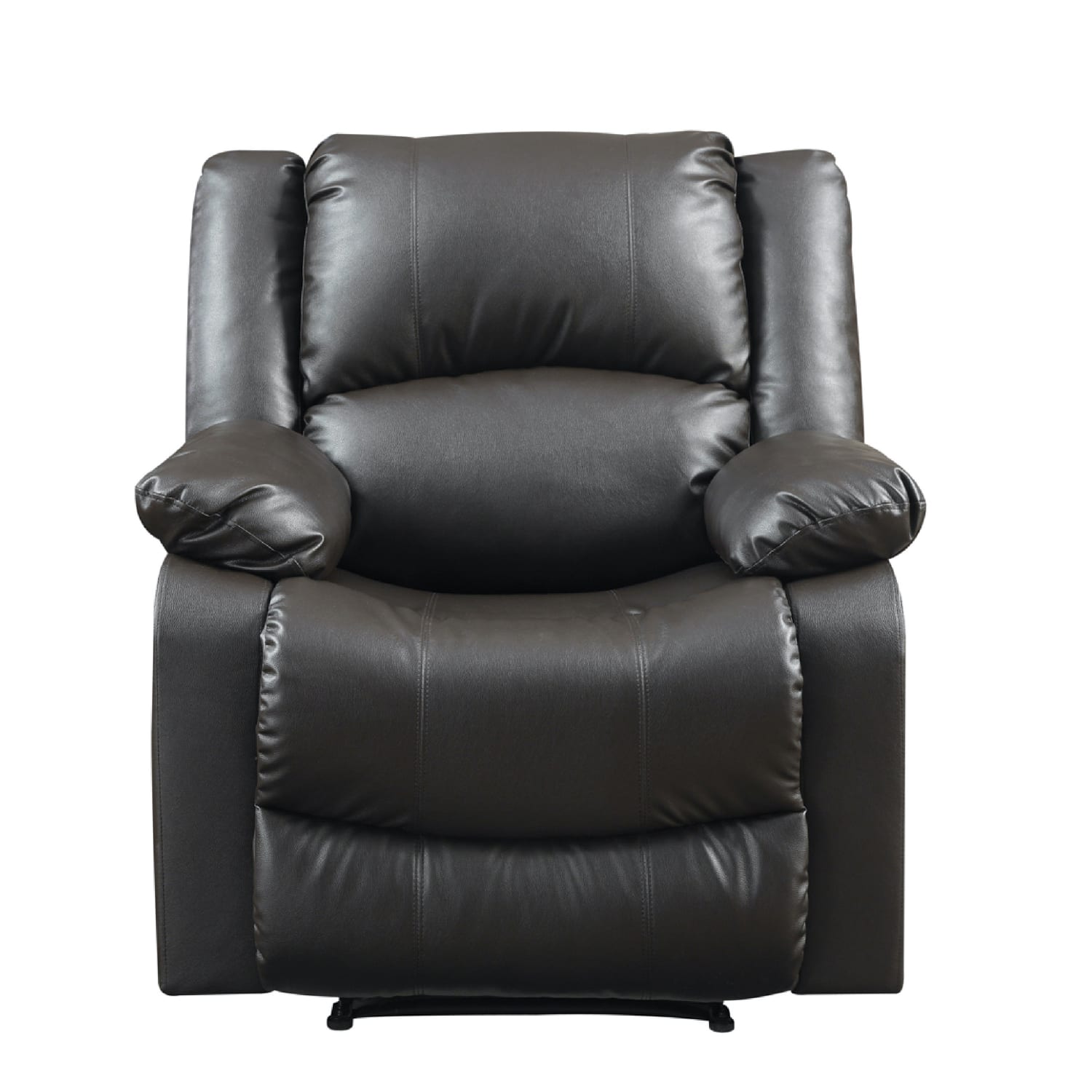 Relax A Lounger Price Faux Leather Manual Recliner, Java
