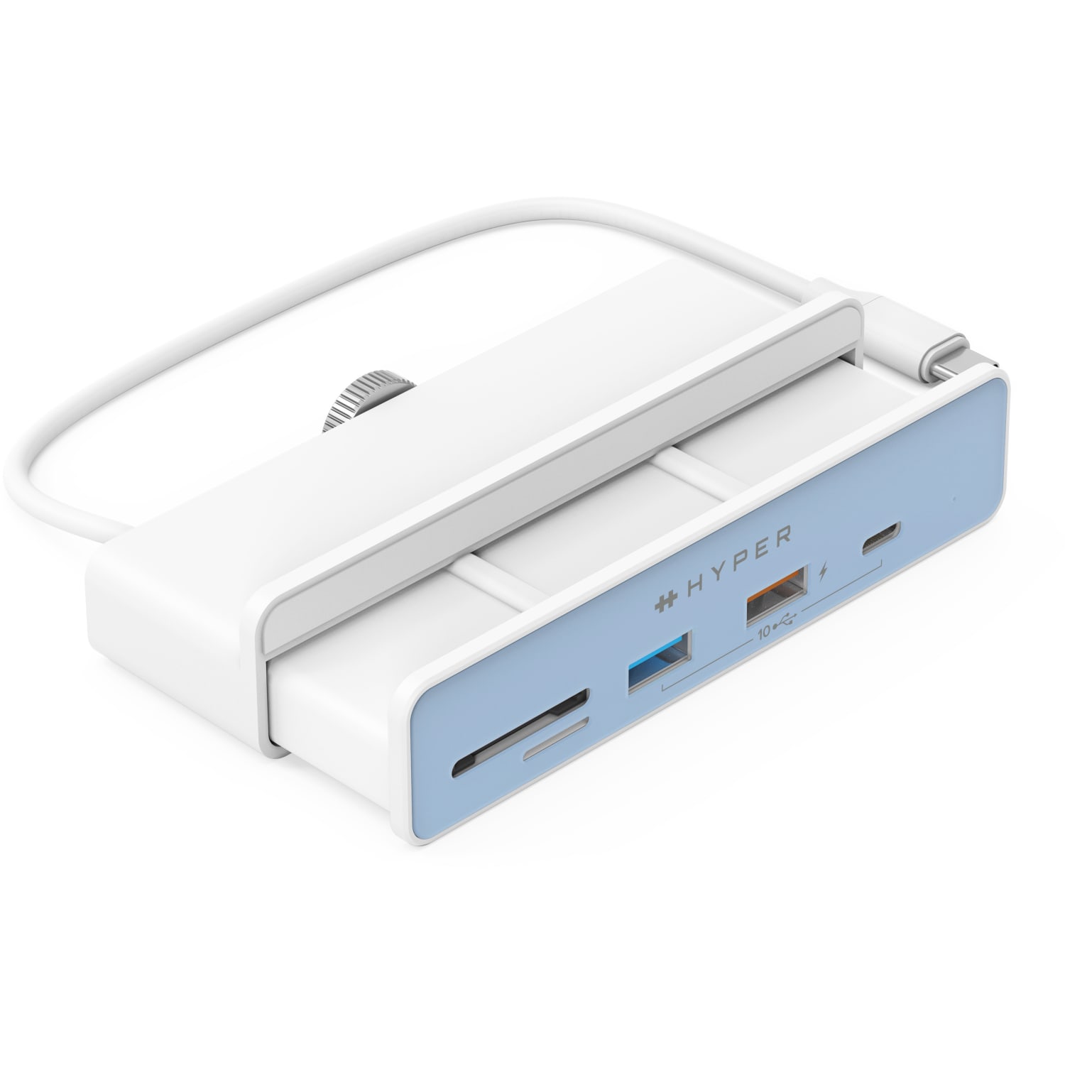 Targus Sanho HyperDrive 6-in-1 USB-C Hub for iMac 24?, 1.03inH x 1.57inW x 4.72inD, White, HD34A8 - Image 3