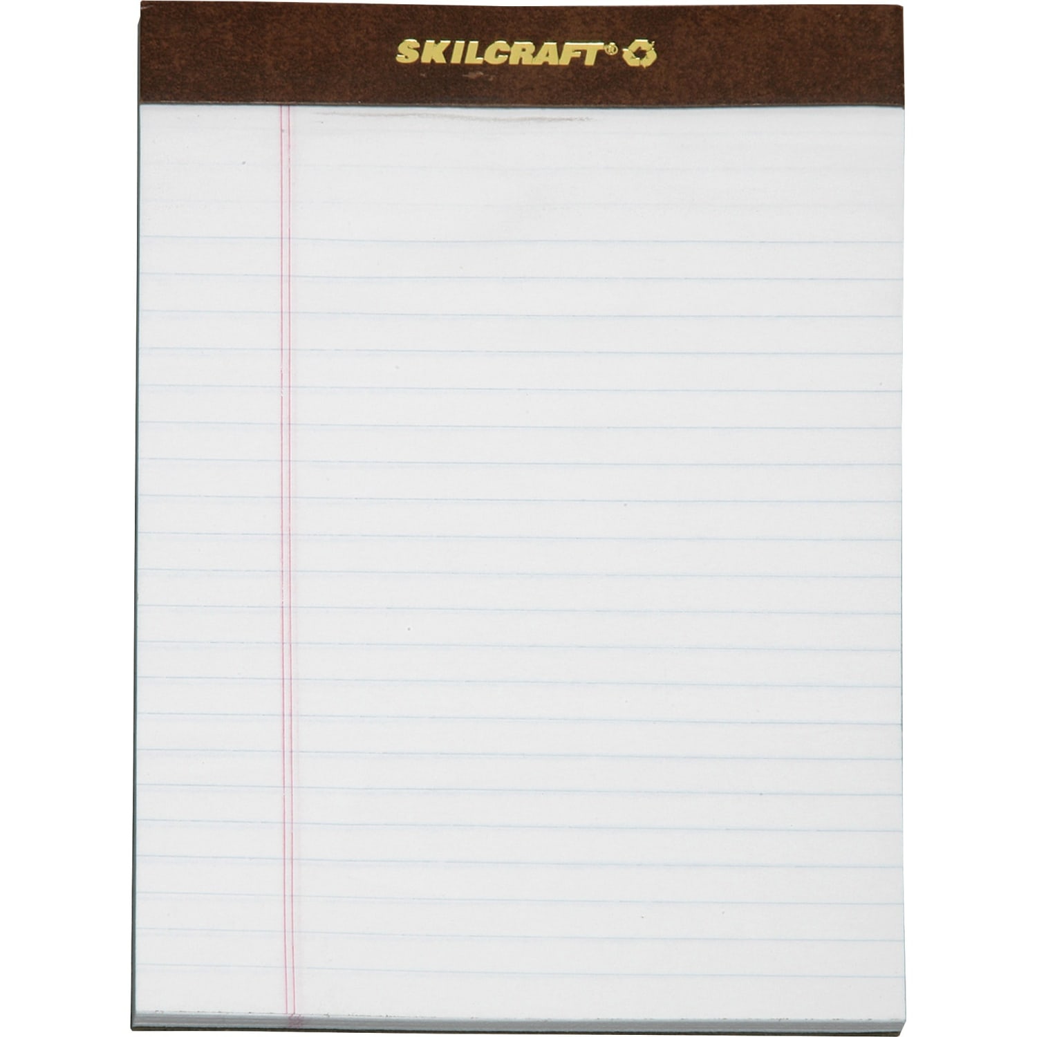SKILCRAFT 30% Recycled Perforated Writing Pads, 5in x 8in, White, Legal Ruled, 50 Sheets, Pack Of 12 (AbilityOne 7530-01-372-3107) - Image 3