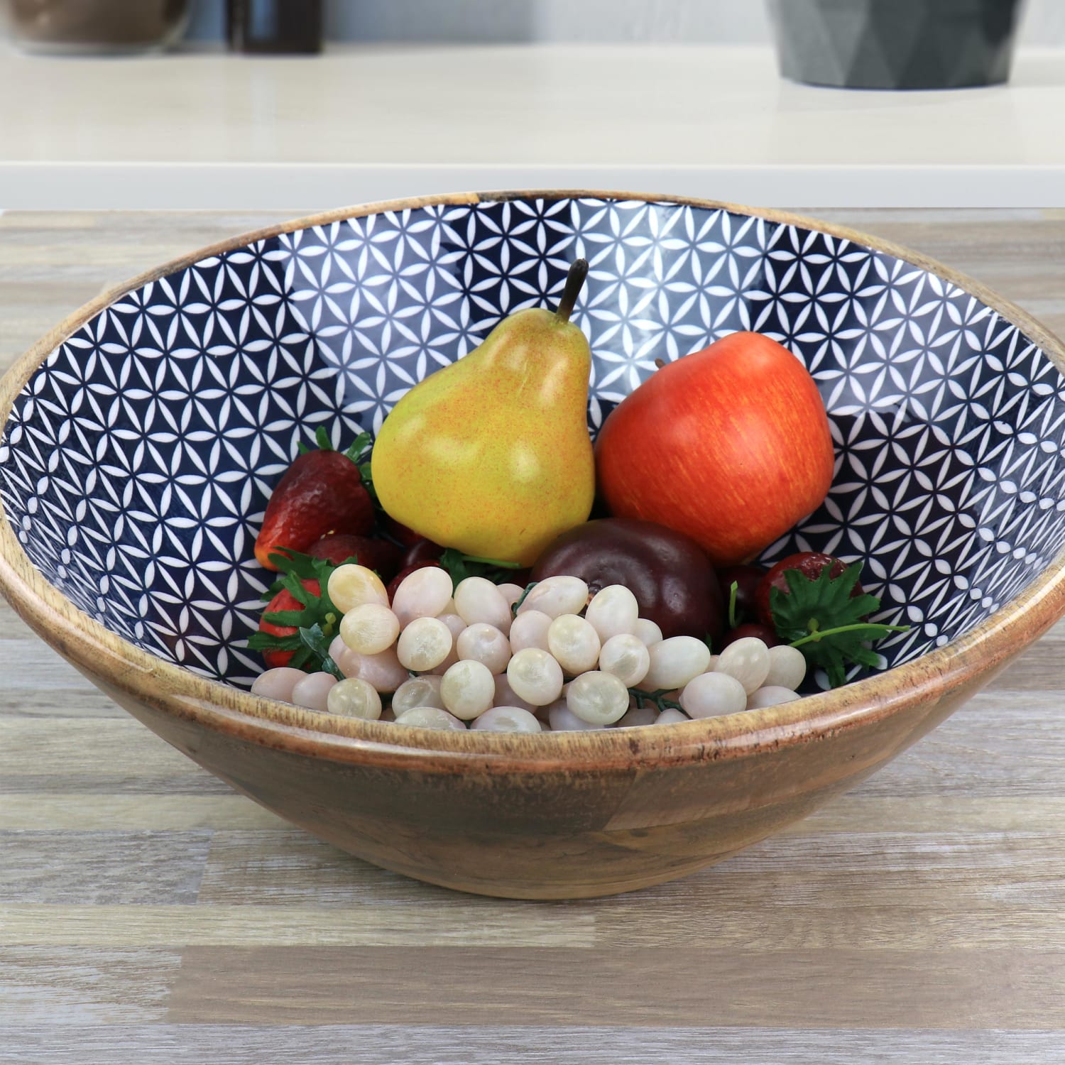 Elama Large Serving Bowl, Multicolor - Image 3