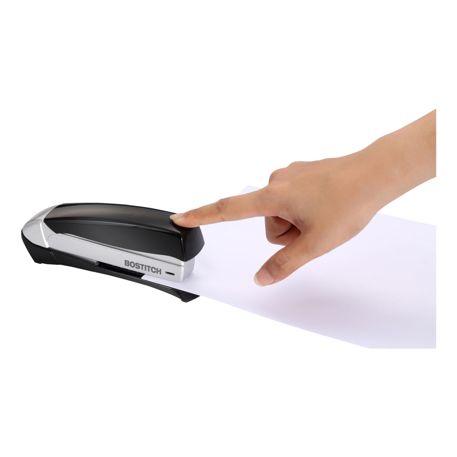 Bostitch Inspire Spring-Powered Premium Desktop Stapler, Black/Silver - Image 5