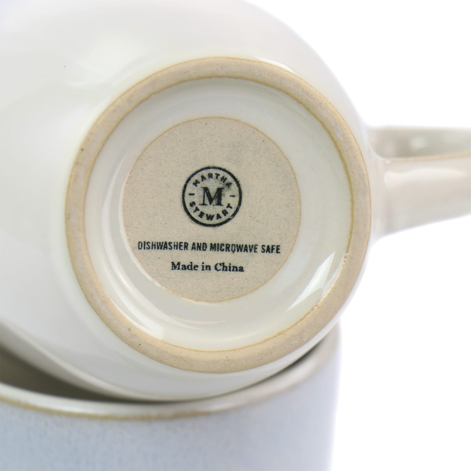 Martha Stewart Stoneware Cup Set, 13 Oz, Blue - Image 4