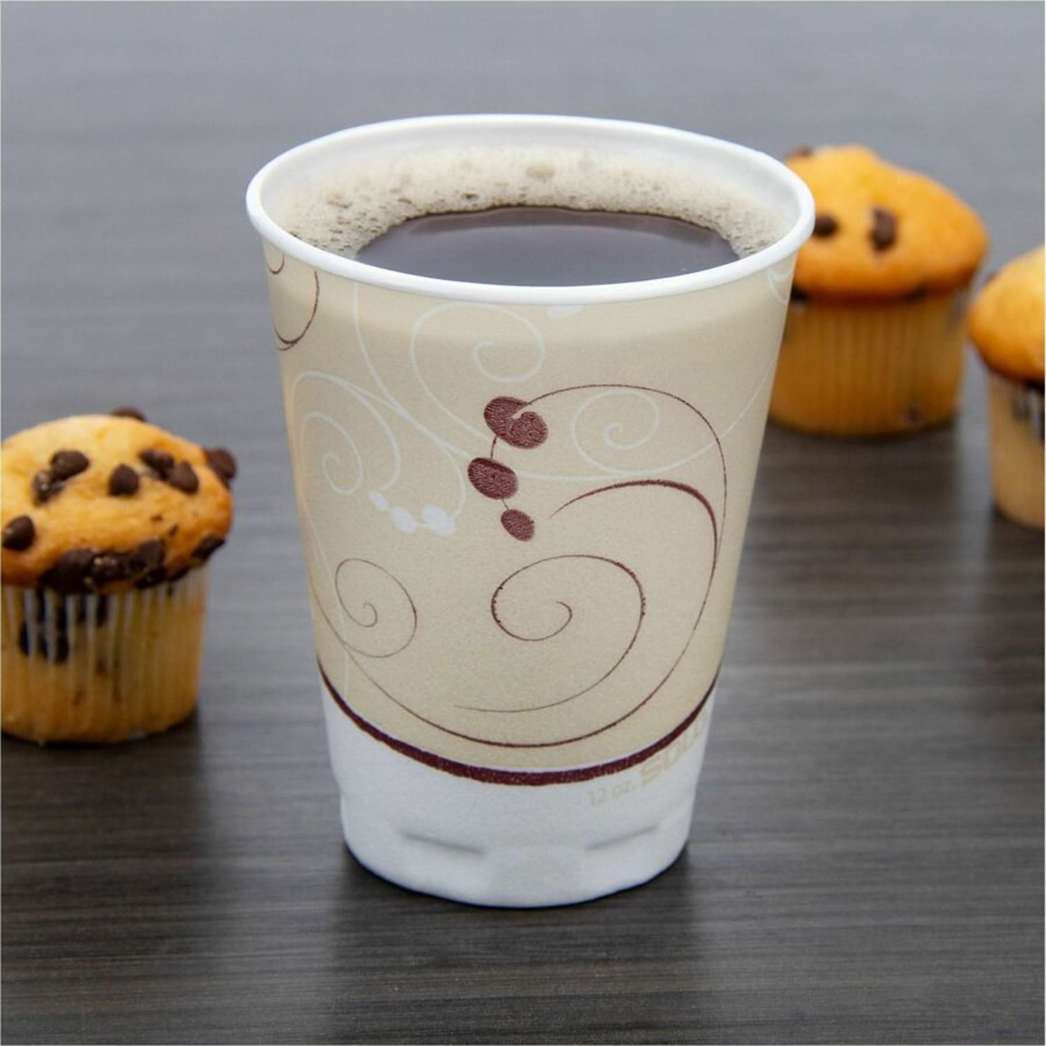 Solo Cup Cozy Touch 12 oz. Insulated Cups - 100 - 12 fl oz - 1000 / Carton - Beige - Foam - Hot Drink, Cold Drink, Beverage - Image 4