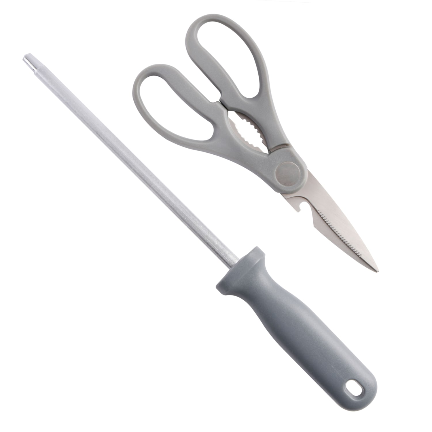 Spice by Tia Mowry Savory Saffron 14-Piece Cutlery Set, Gray - Image 5
