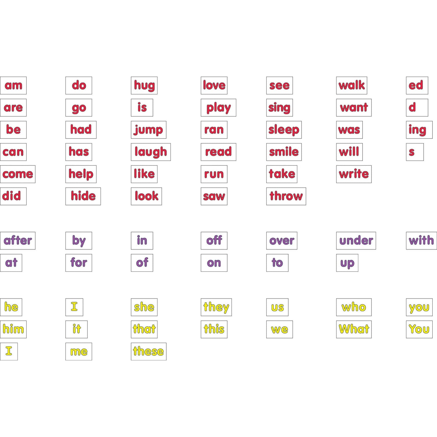 Barker Creek Magnets, Learning Magnets, High Frequency Words Set, Grades Pre-K+, Pack Of 208 - Image 4