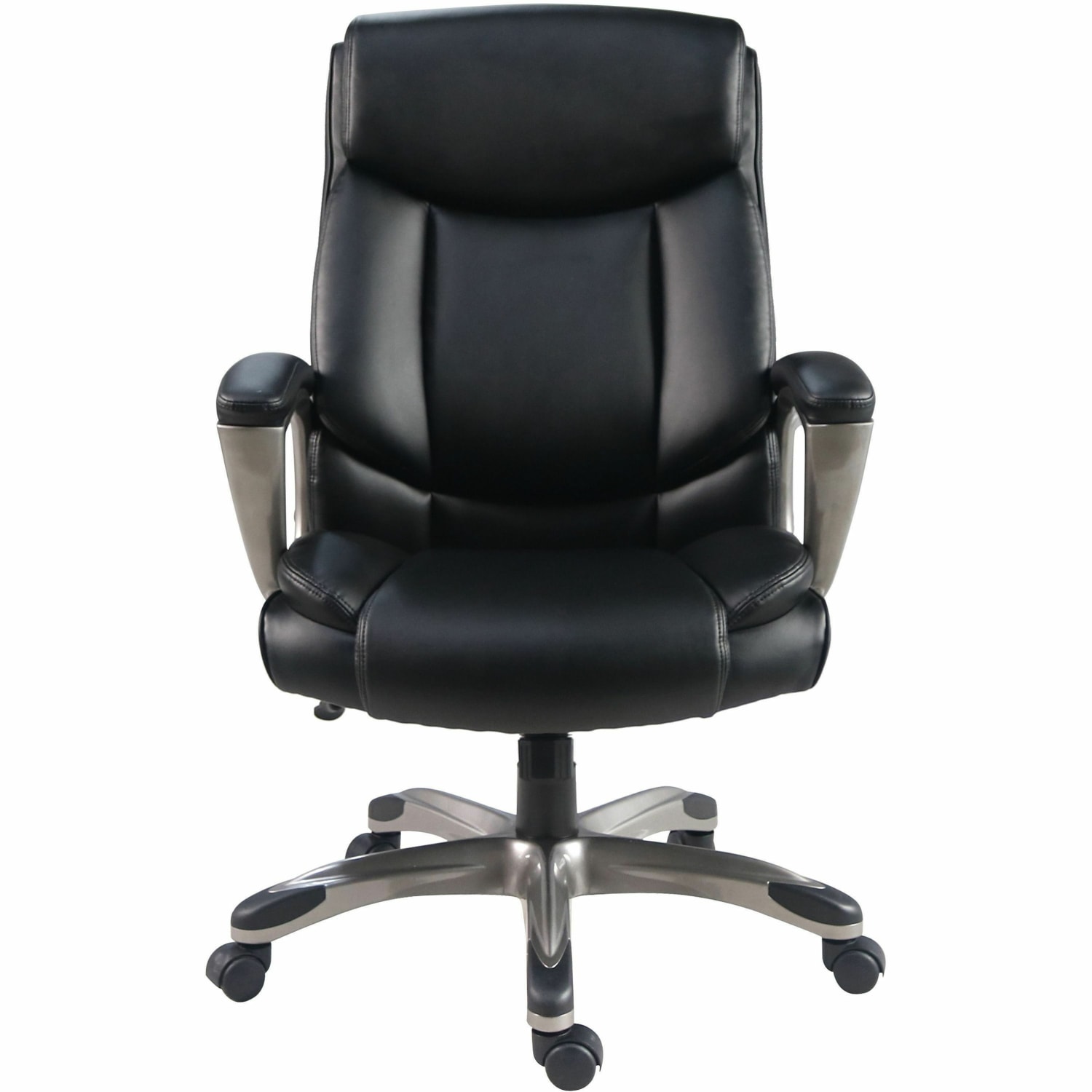 Lorell Sera High-Back Manager Chair, Black, 63270 - Image 3