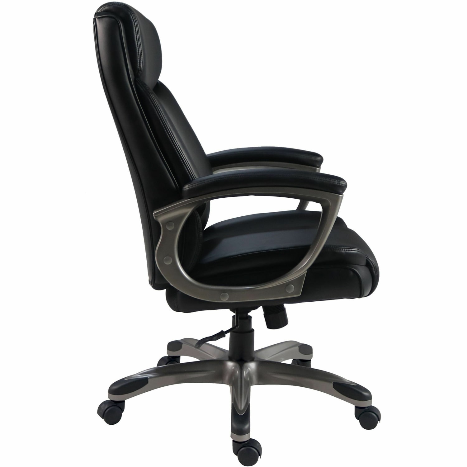 Lorell Sera High-Back Manager Chair, Black, 63270 - Image 4