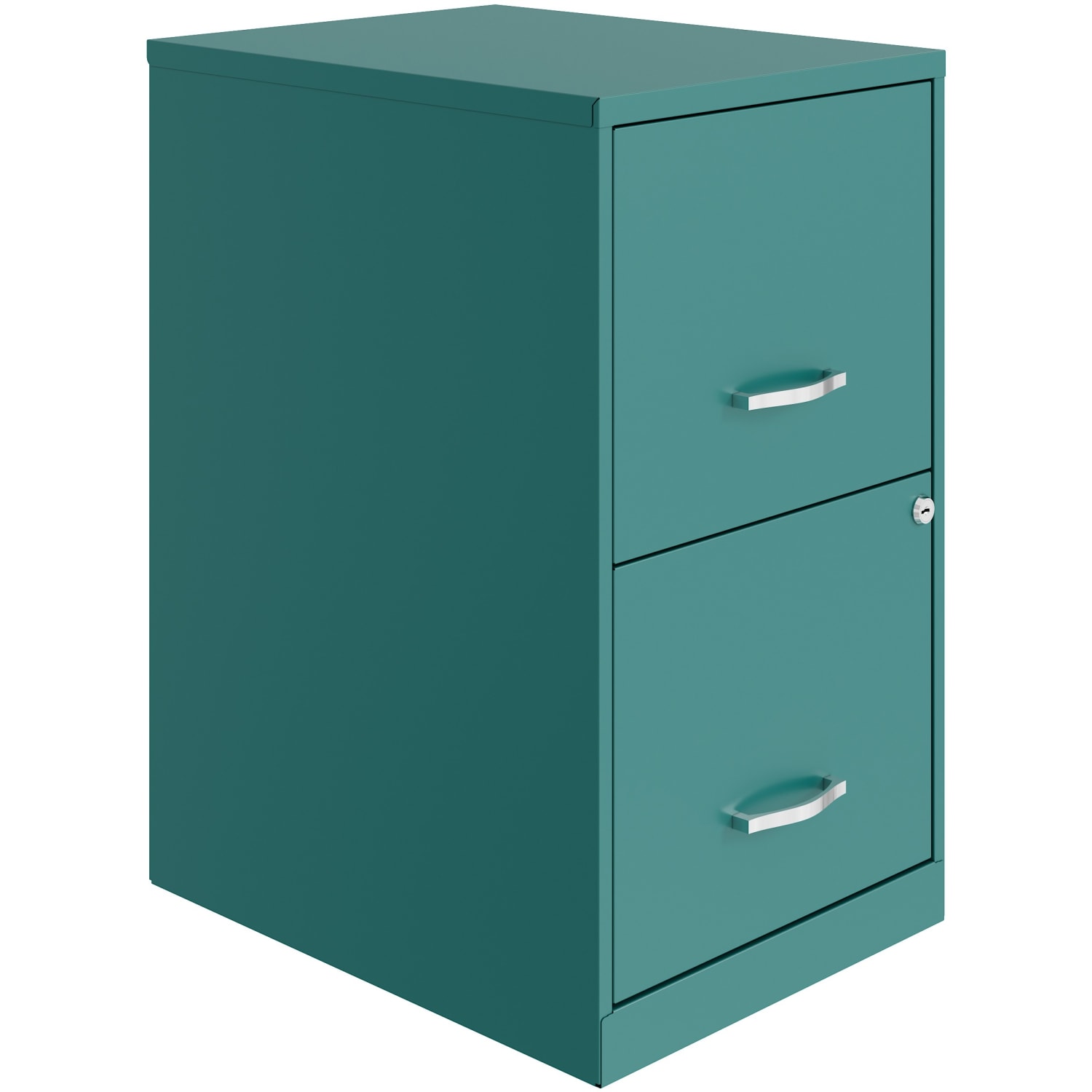 Realspace SOHO Smart 18inD Vertical 2-Drawer File Cabinet, Teal - Image 4