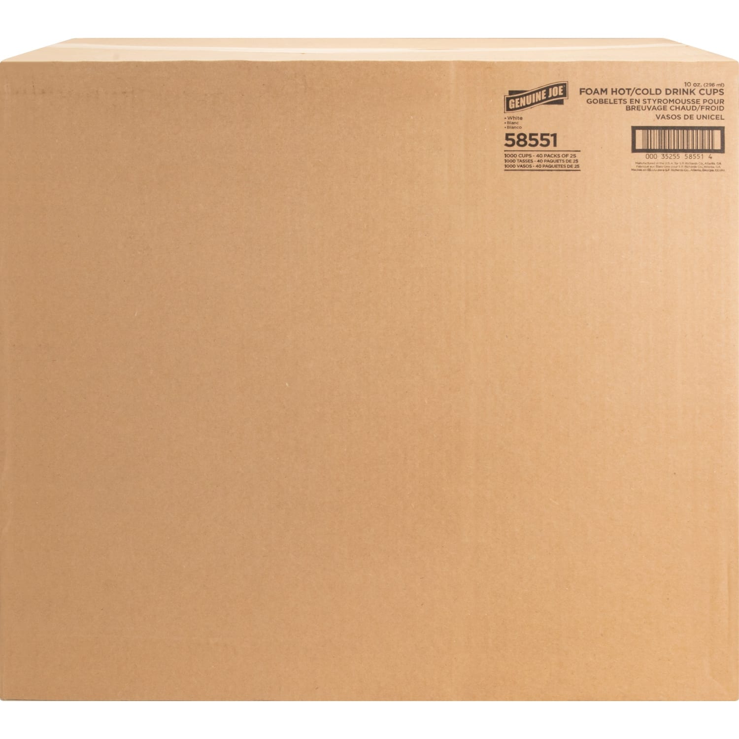 Genuine Joe Hot/Cold Foam Cups, 10 Oz., Carton Of 1000 - Image 4