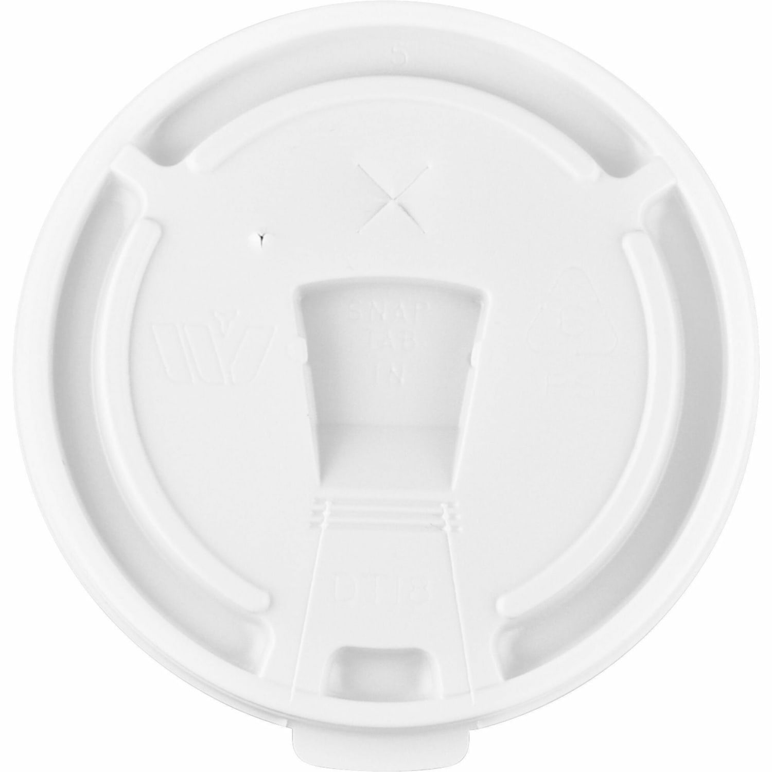 Genuine Joe Hot/Cold Cup Lids, 12-16 Oz., White, Carton Of 1,000 - Image 3