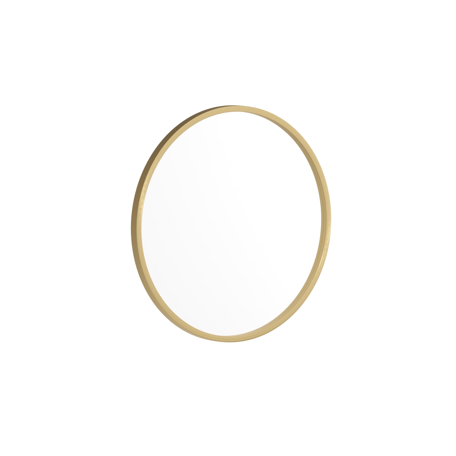 Flash Furniture Julianne Round Metal-Framed Wall Mirror, 20inH x 20inW x 3/4inD, Gold - Image 3
