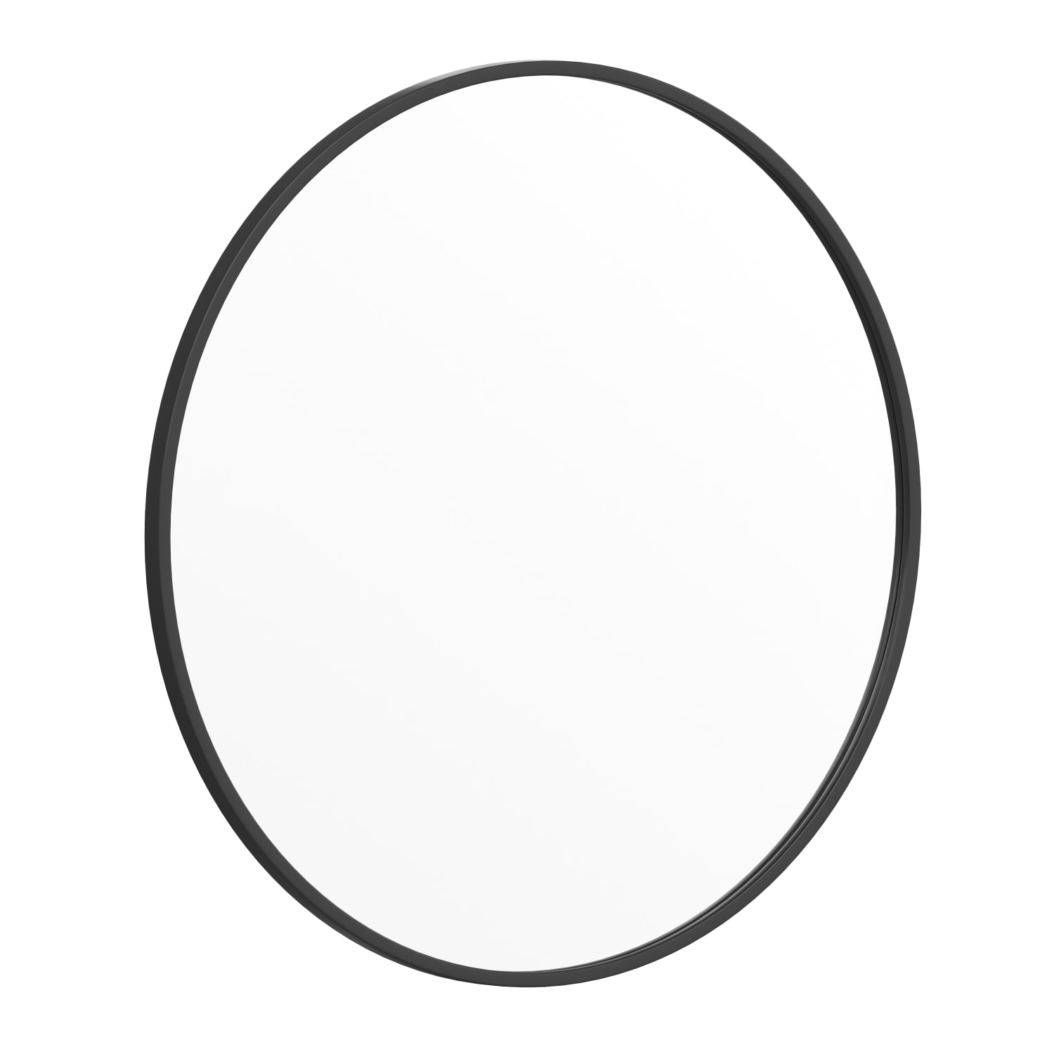 Flash Furniture Julianne Round Metal-Framed Wall Mirror, 30inH x 30inW x 3/4inD, Black - Image 3