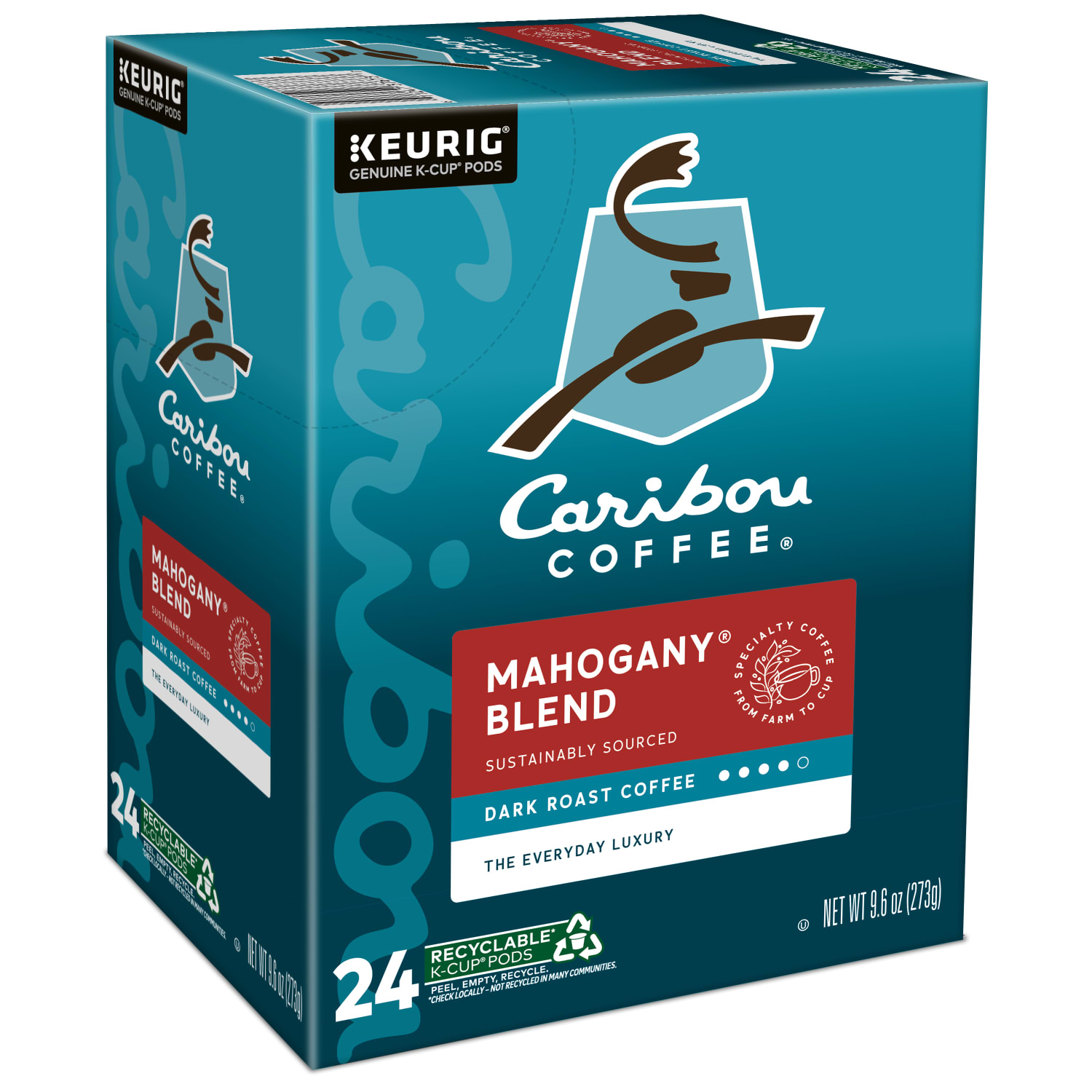 Caribou Coffee Single-Serve Coffee K-Cup Pods, Mahogany, Carton Of 24 - Image 4