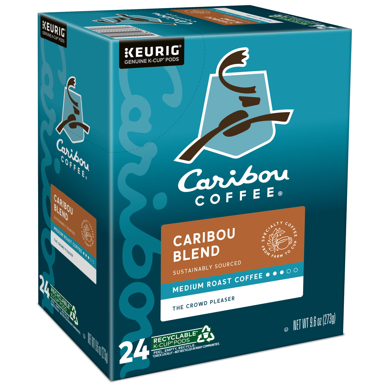 Caribou Coffee Single-Serve Coffee K-Cup Pods, Caribou Blend, Carton Of 24 - Image 4