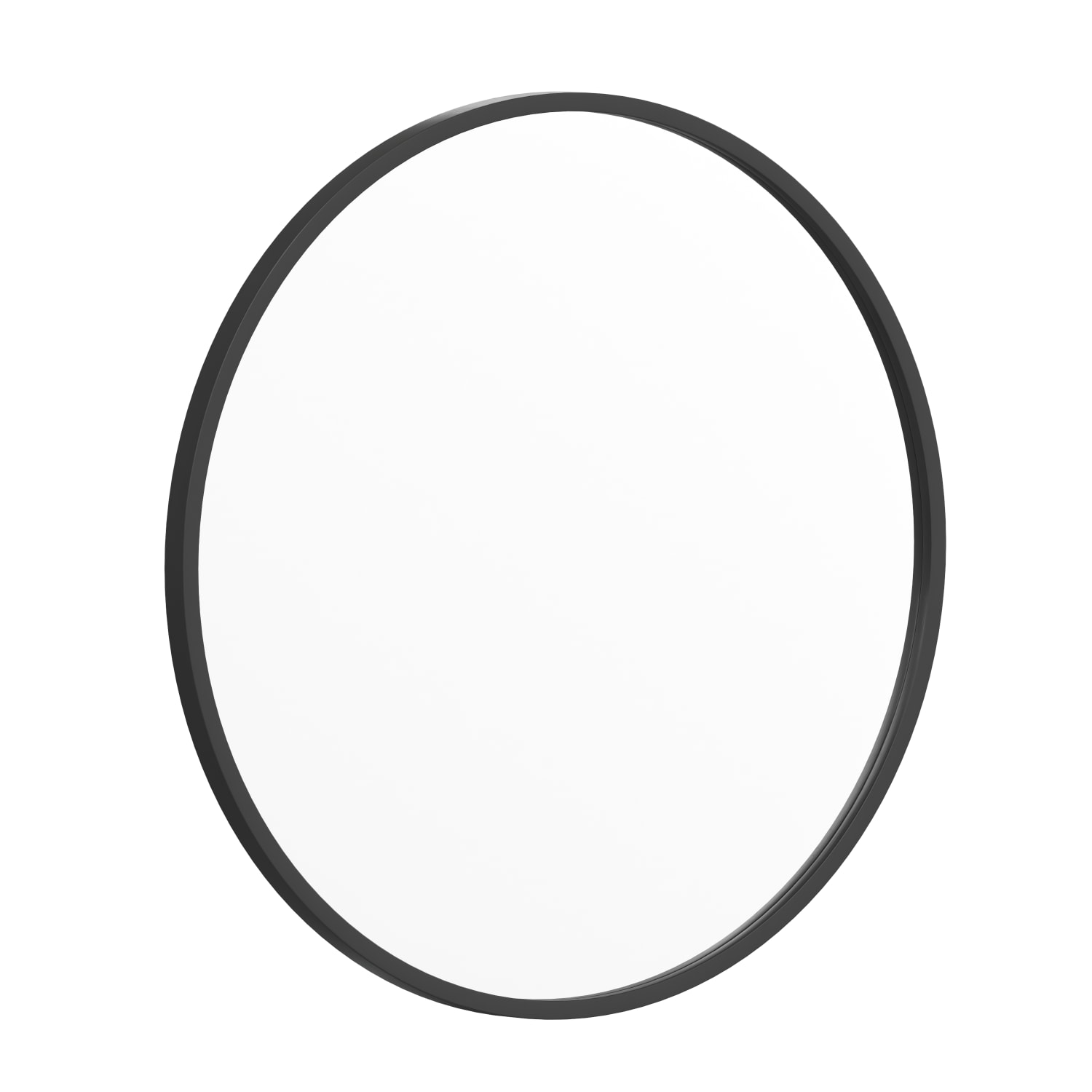 Flash Furniture Julianne Round Metal-Framed Wall Mirror, 24inH x 24inW x 3/4inD, Black - Image 3
