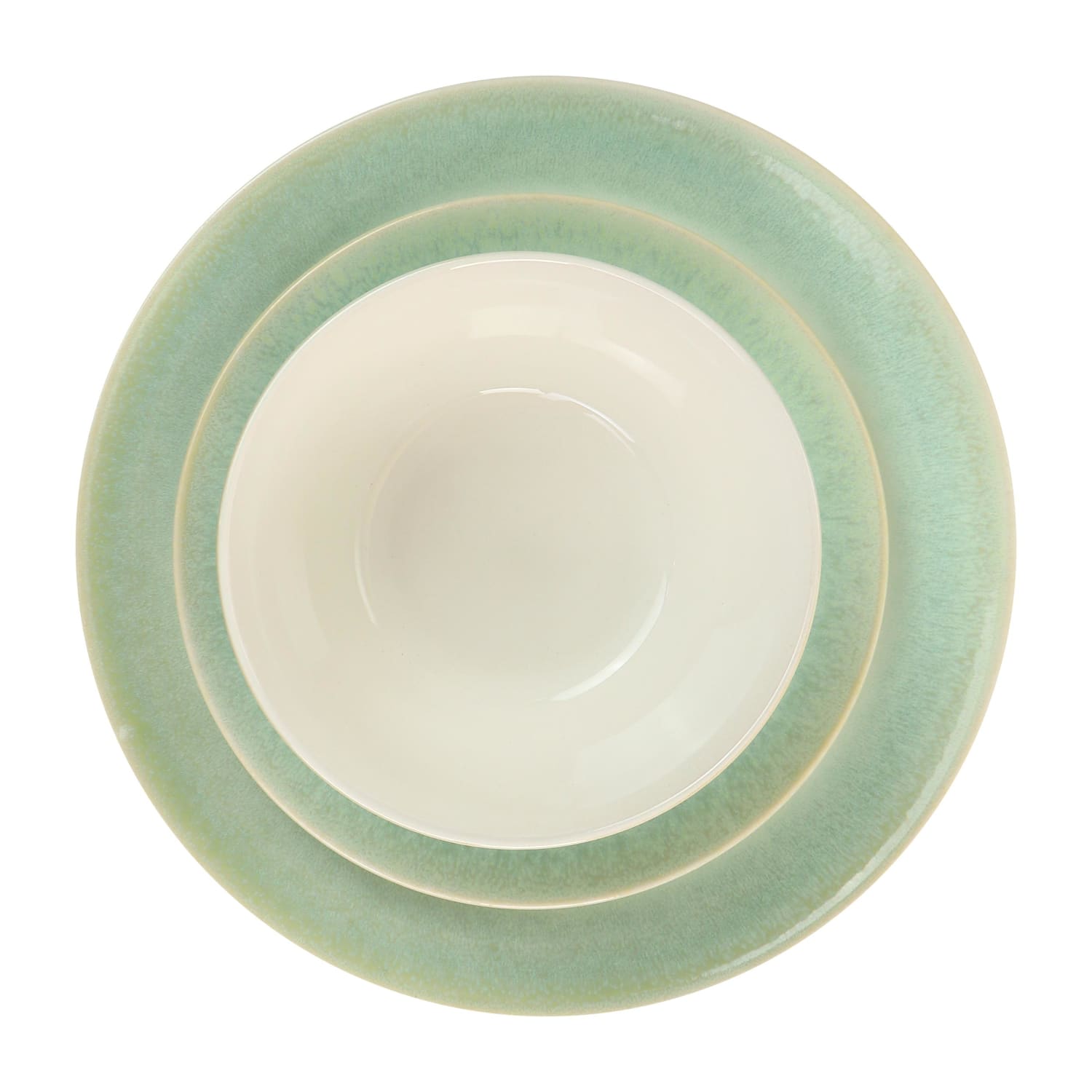 Martha Stewart 12-Piece Perry Street Piece Dinnerware Set, Green - Image 4