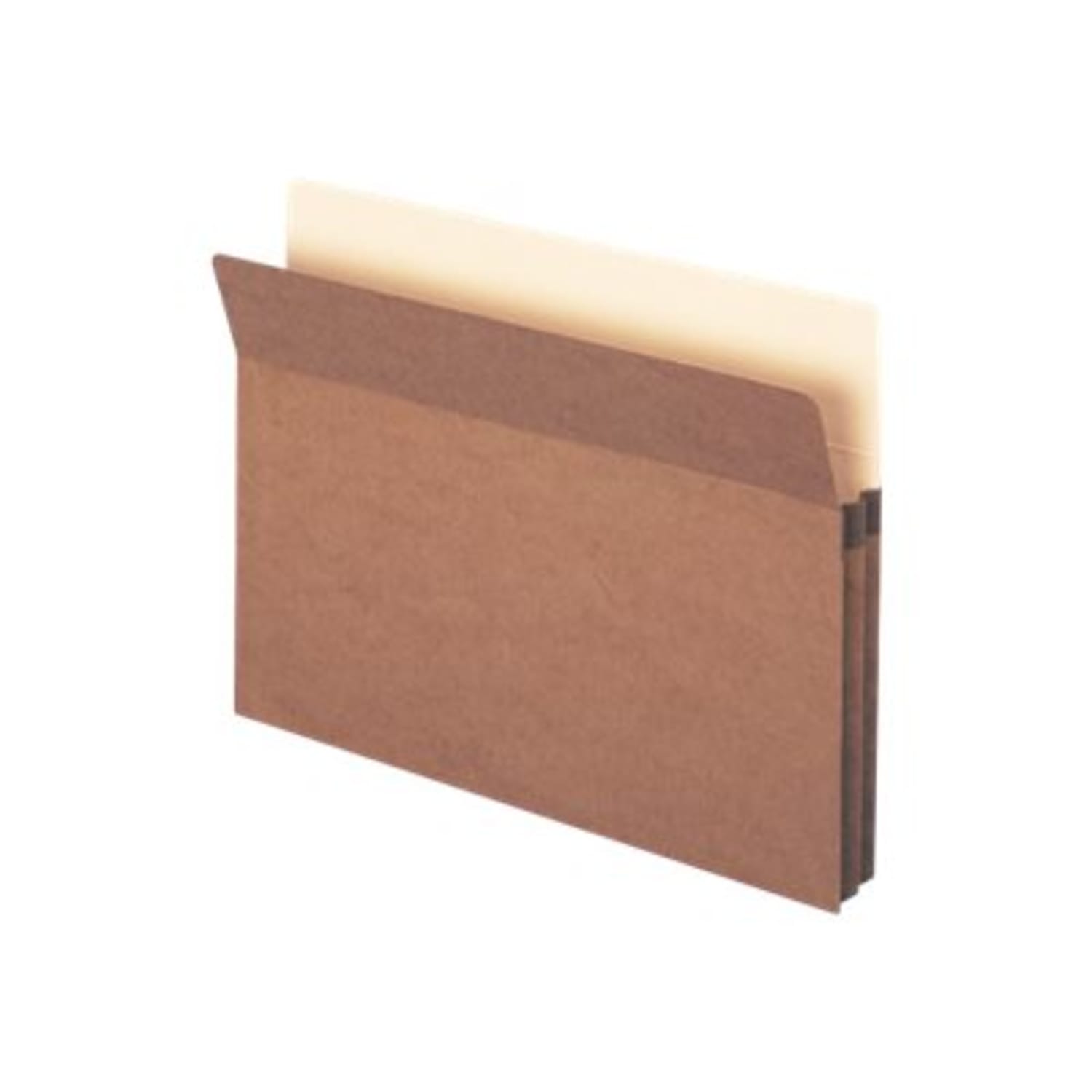 Smead 2/5-Cut Top-Tab File Pockets, Letter Size, 1 3/4in Expansion, 30% Recycled, Redrope, Box Of 25 - Image 3