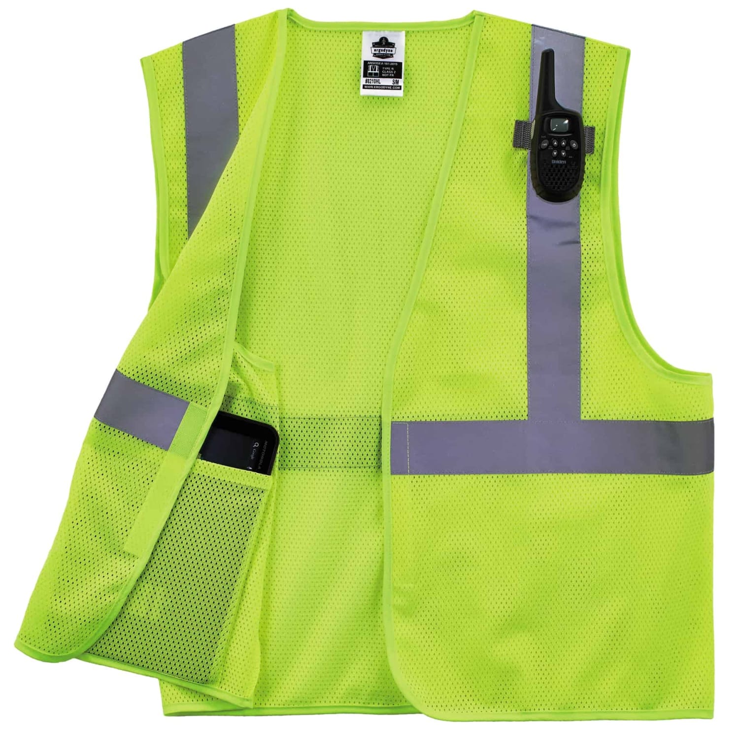 Ergodyne GloWear Safety Vest, Economy, Type-R Class 2, 4X/5X, Lime, 8210HL - Image 4