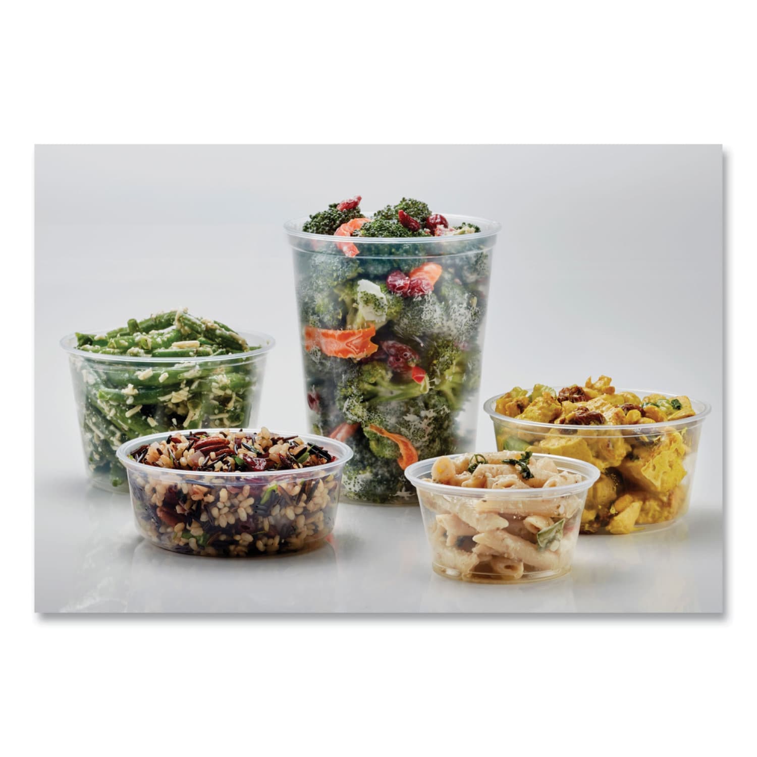 Fabri-Kal Microwavable Deli Containers, 24 Oz, 4-1/8inH x 4-5/8inW x 4-5/8inD, Clear, Carton Of 500 Containers - Image 3