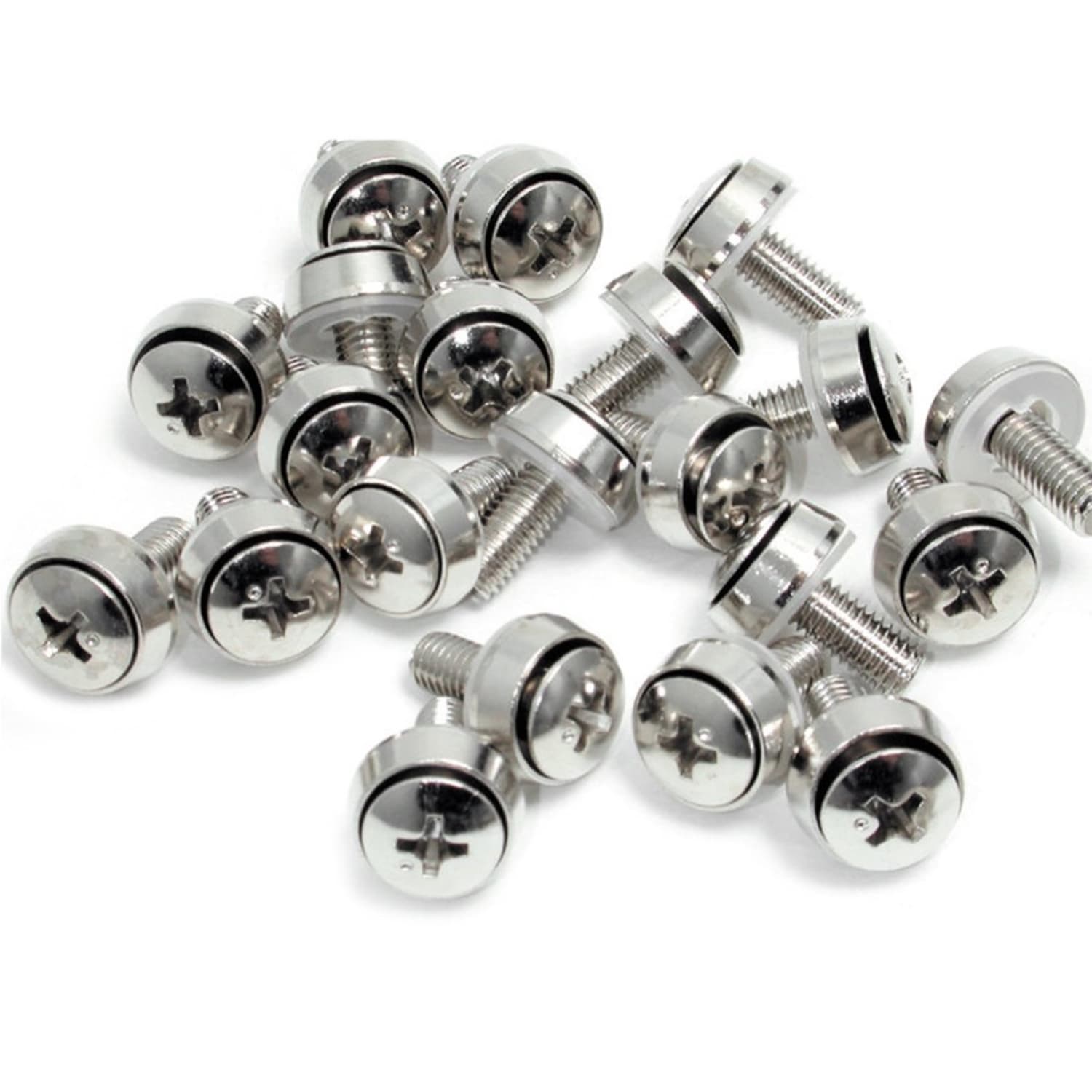 StarTech.com M6 x 12mm - Screws - 100 Pack - M6 Mounting Screws for Server Rack & Cabinet - Image 3