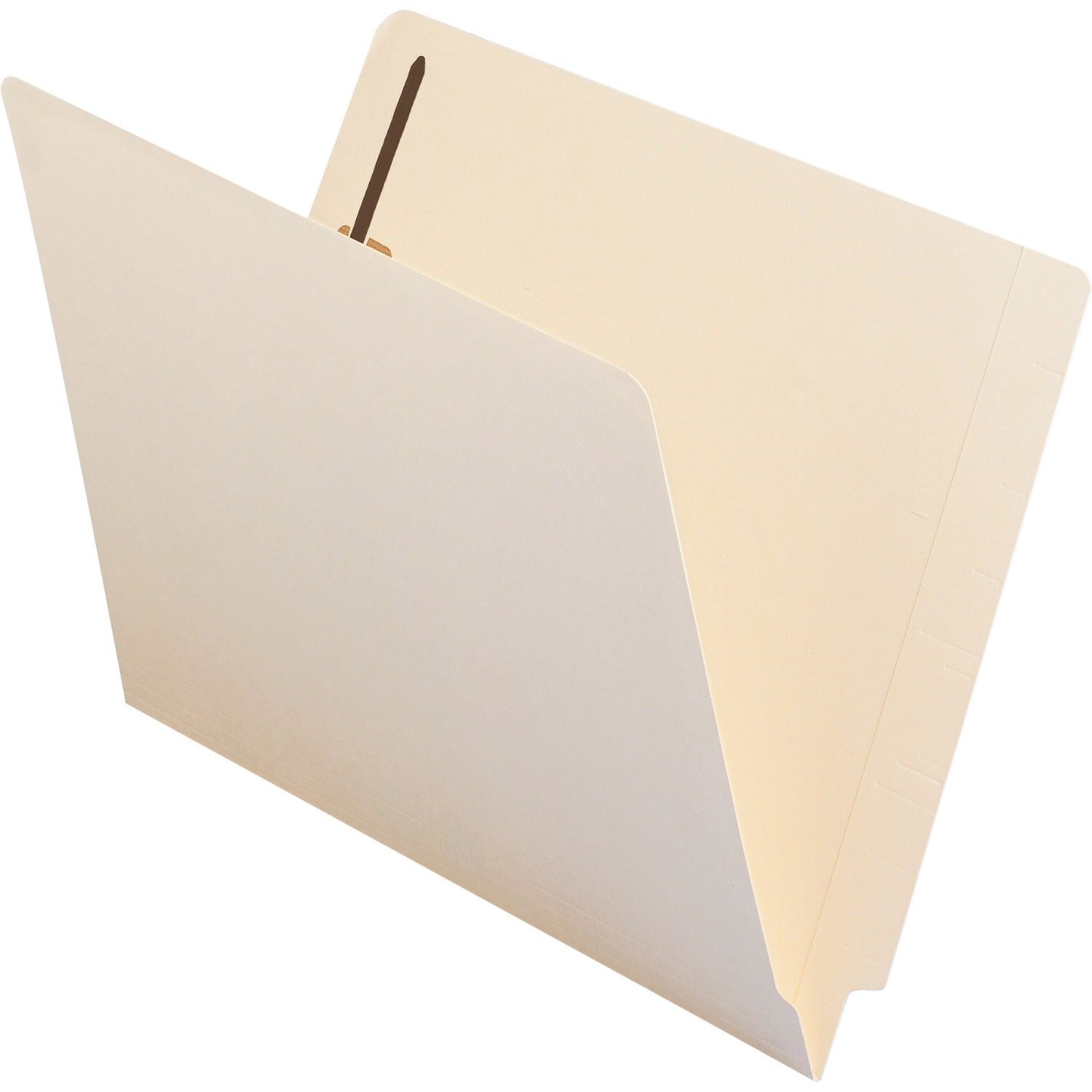 Smead End-Tab Folders With 2 Fasteners, Straight Cut, Letter Size, Manila, Box Of 50 - Image 5