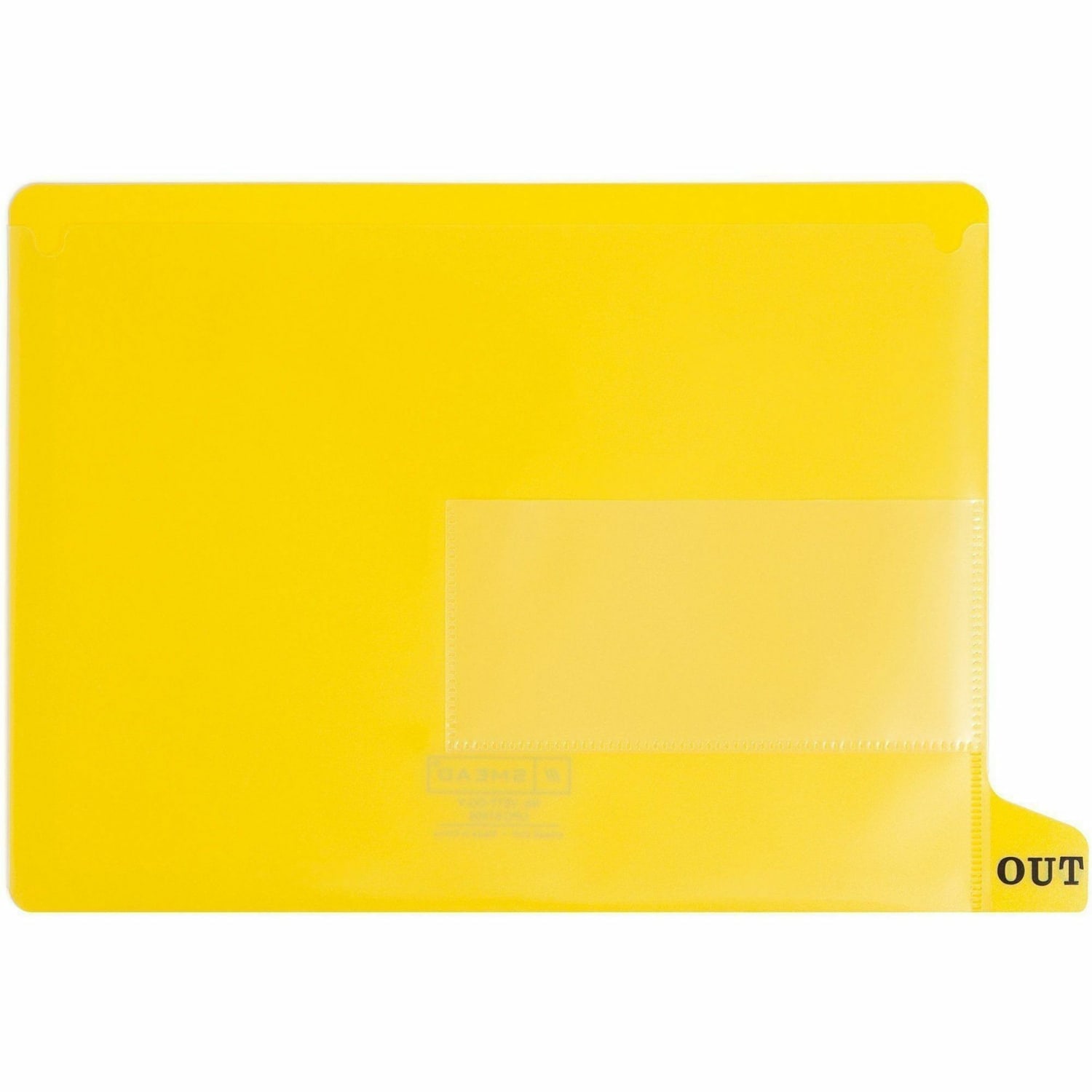 Smead End Tab Out Guides - Printed Bottom Tab(s) - Message - OUT - Letter - Yellow Poly Tab(s) - 25 / Box - Image 3