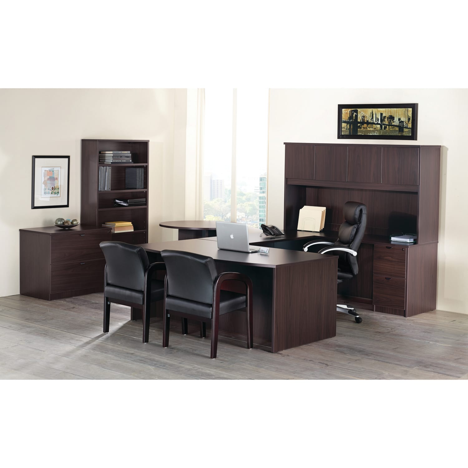 Lorell Prominence 2.0 48inW Right Desk Return, Espresso - Image 6