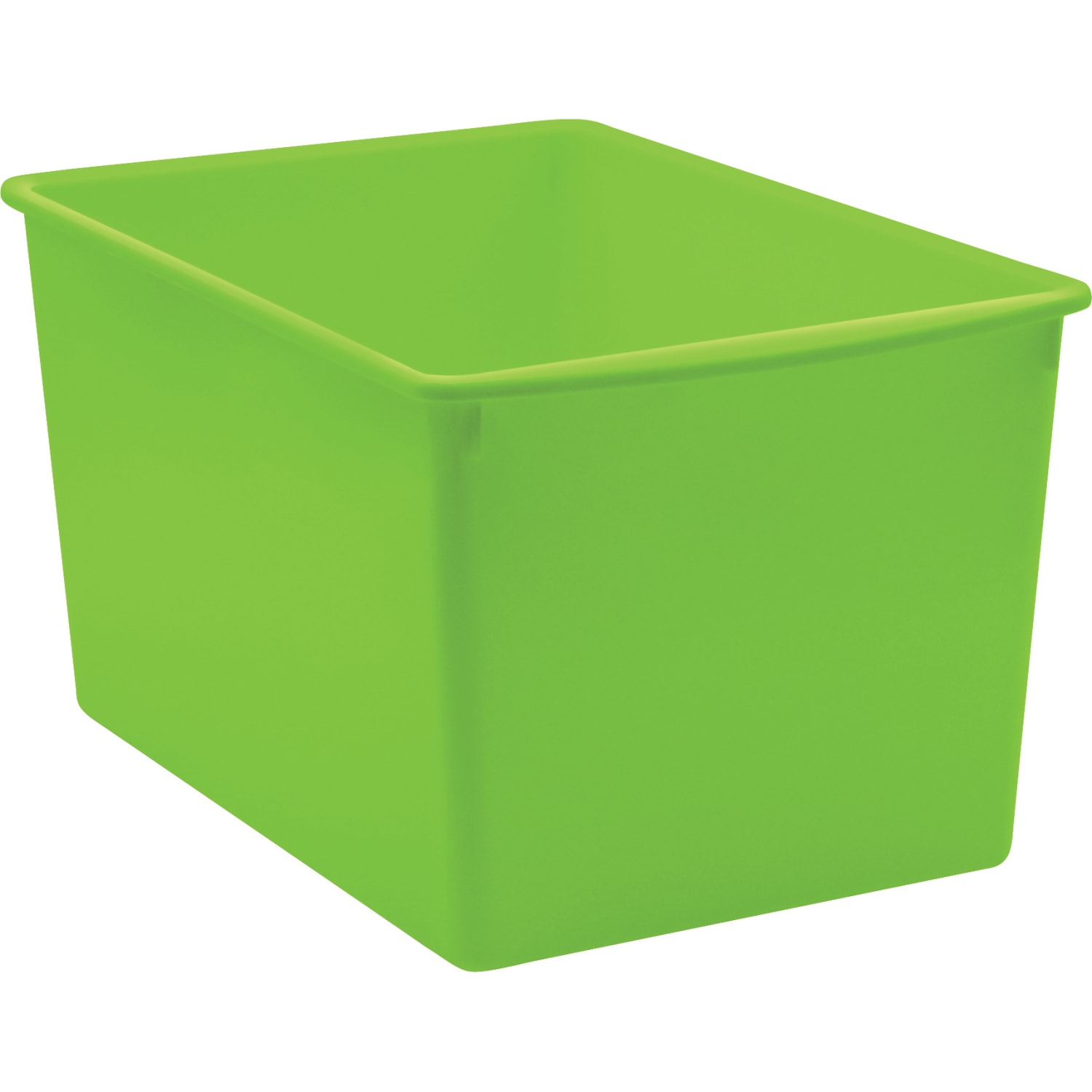 Teacher Created Resources Plastic Multi-Purpose Bins, 7-1/2inH x 9-1/4inW x 14inD, Lime, Pack Of 3 Bins - Image 3