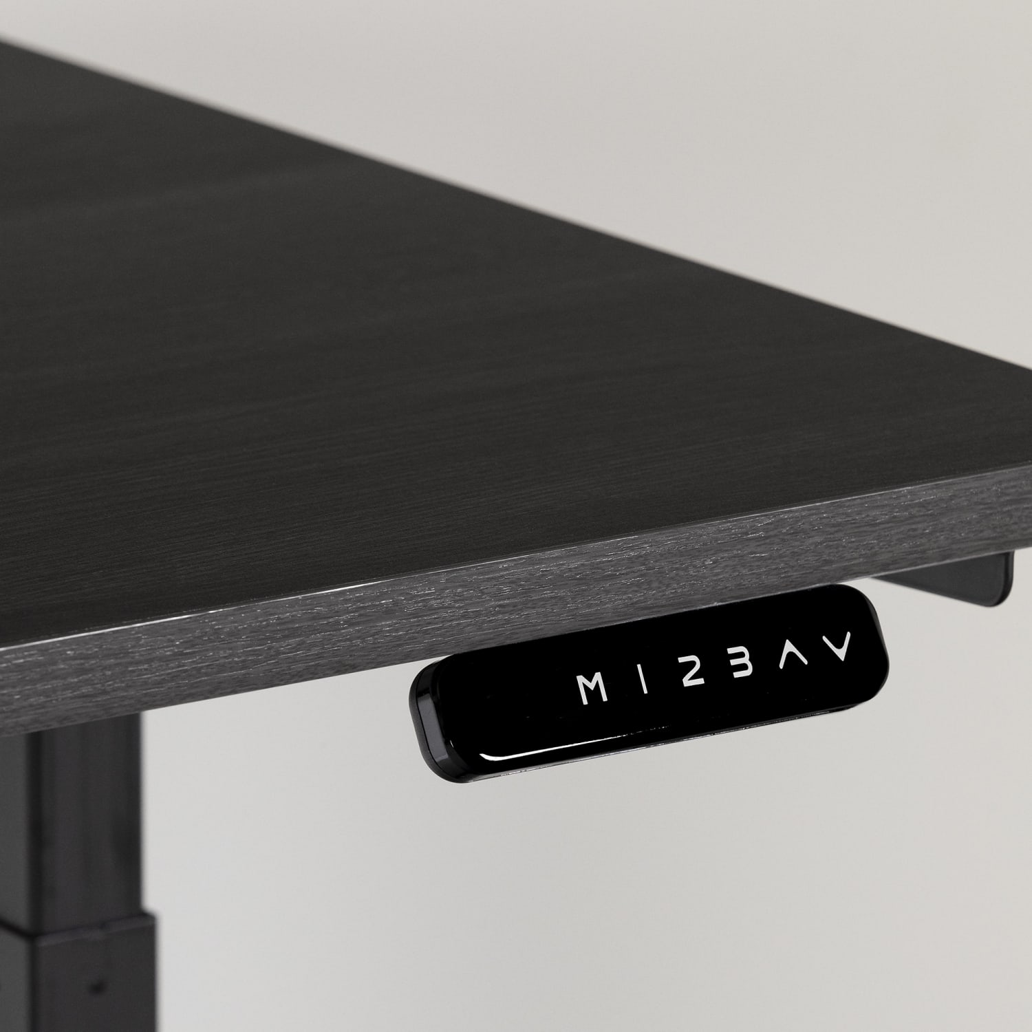 South Shore Ezra Electric Adjustable-Height Standing Desk, 48-3/4inH x 59-1/2inW x 27-1/2inD, Gray Oak/Matte Black - Image 4