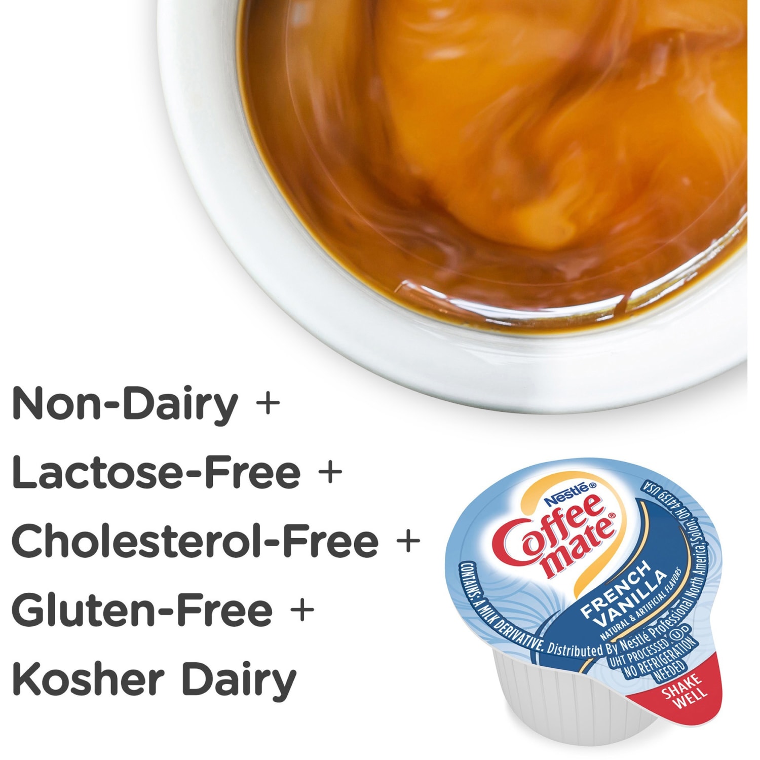 Nestle Coffee-mate Liquid Creamer, French Vanilla Flavor, 0.38 Oz Single Serve x 180 - Image 4