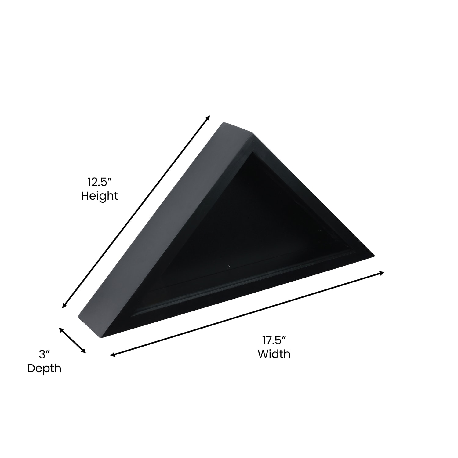 Flash Furniture Sheehan Memorial Flag Display Case, 12-1/2inH x 17-1/2inW x 3inD, Black - Image 6