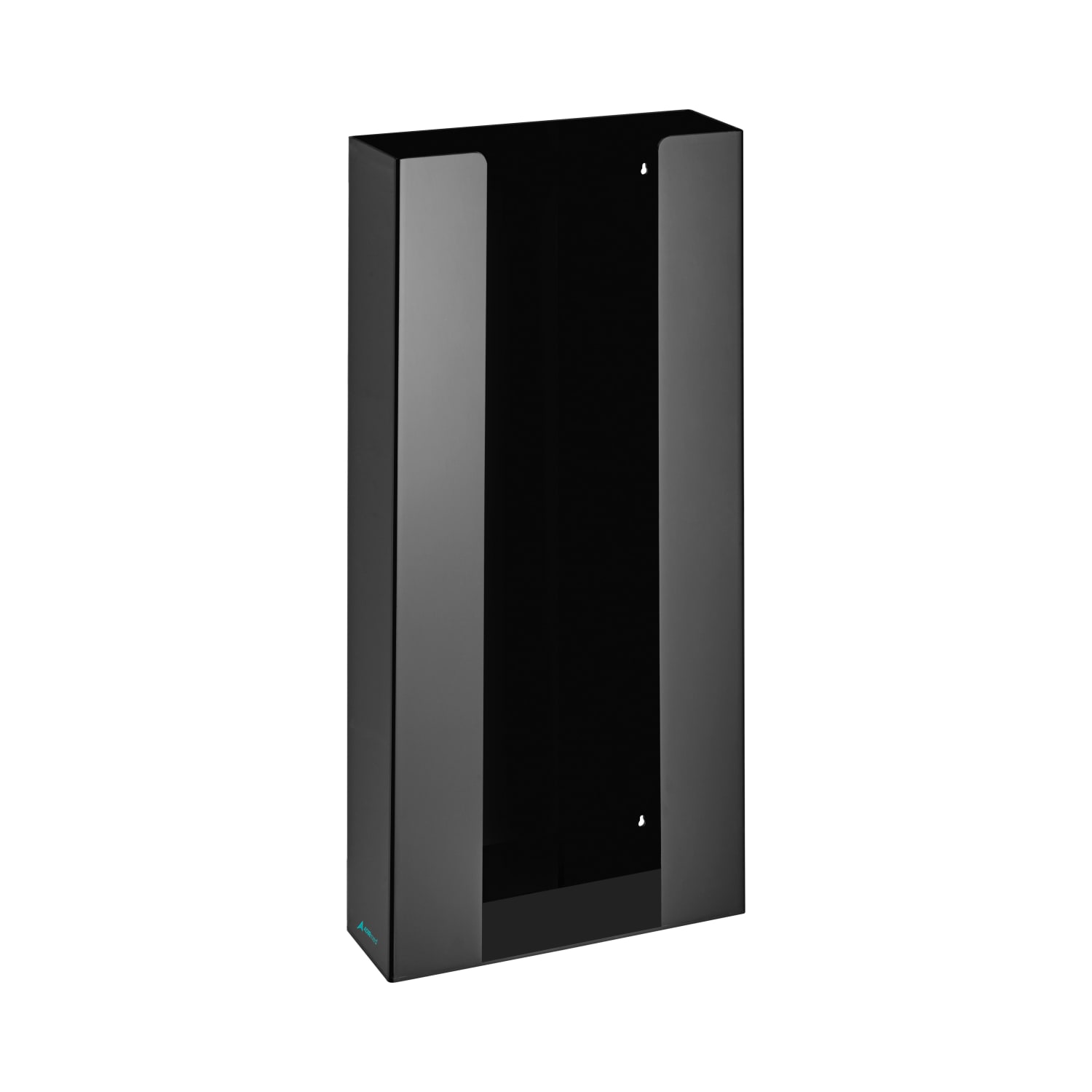Alpine AdirMed Quad Box Capacity Acrylic Glove Dispensers, 21-1/8inH x 10-1/4inW x 3-1/2inD, Black, Pack Of 2 Dispensers - Image 3