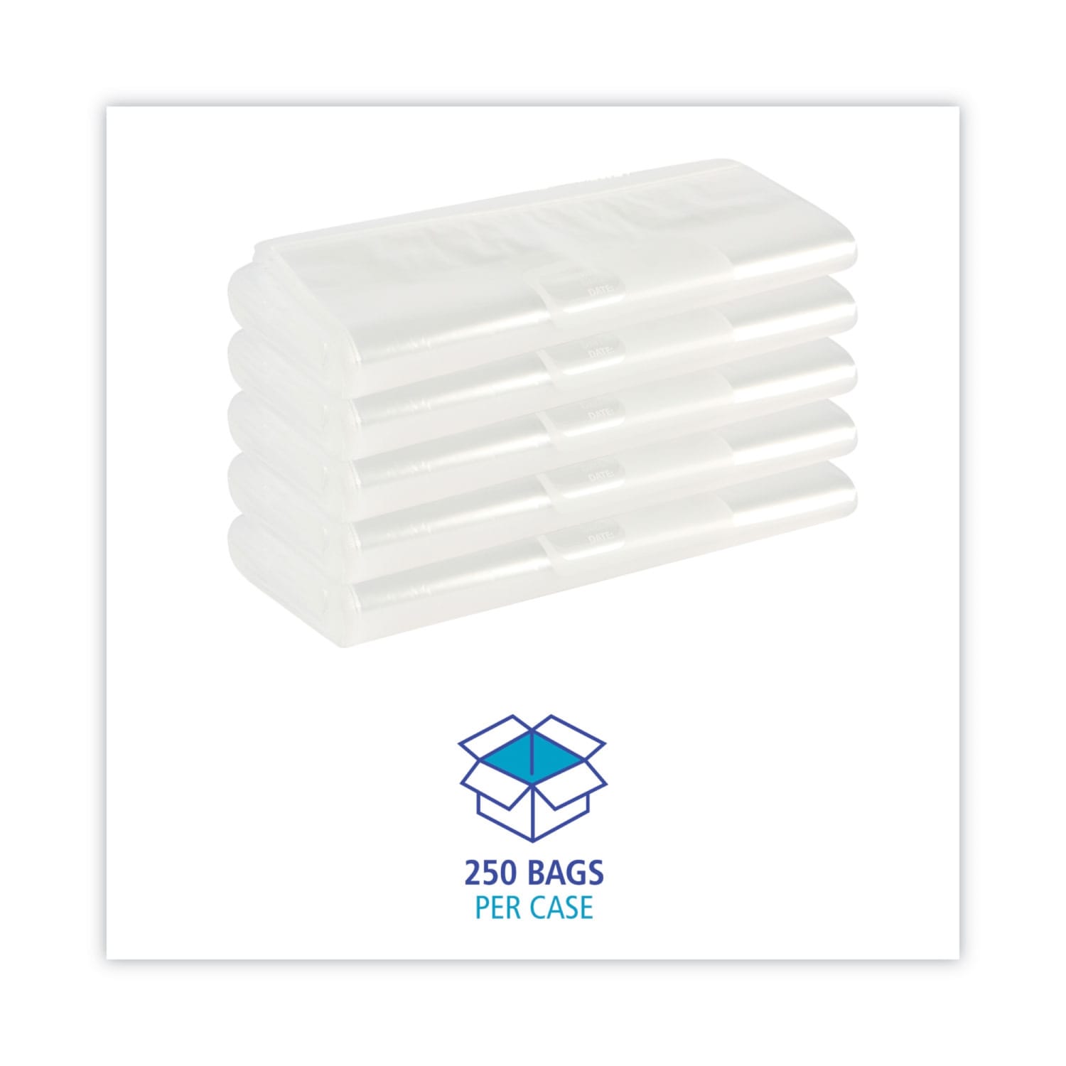 Boardwalk Resealable Food Storage Bags, 1 Gallon, 10-1/2in x 11in, Clear, Box Of 250 Bags - Image 6