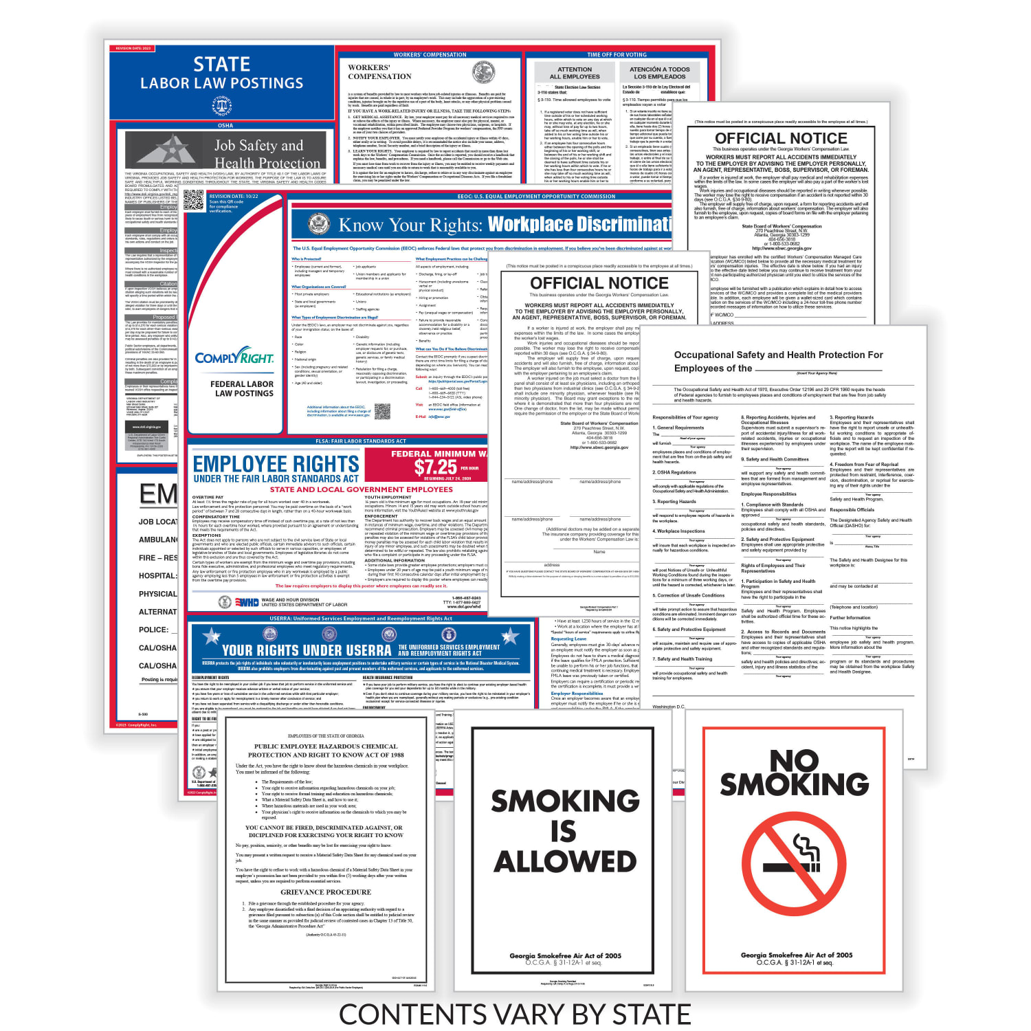 ComplyRight Public Sector Federal And State Poster Set, English, Washington - Image 3