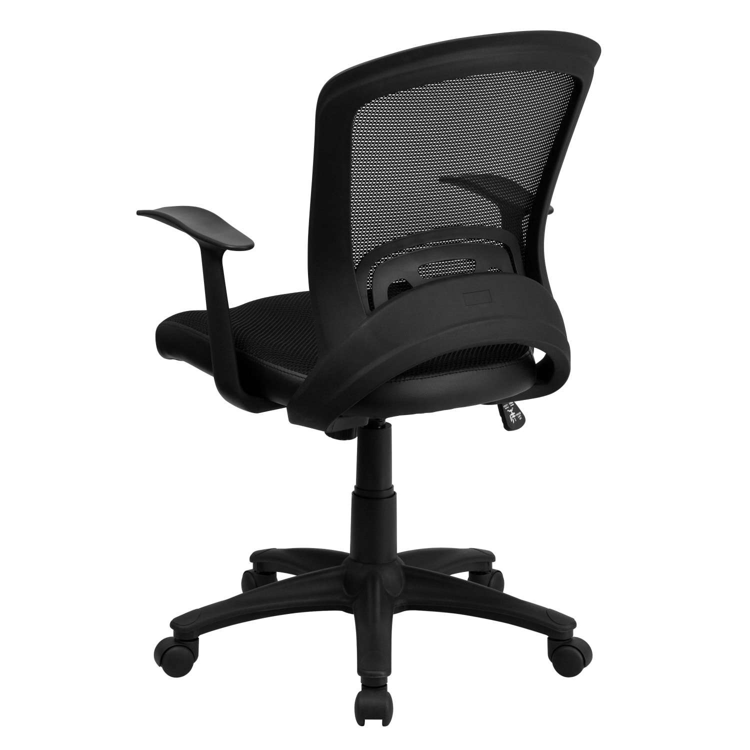 Flash Furniture Mesh Mid-Back Swivel Task Chair With Padded Seat, Black - Image 9