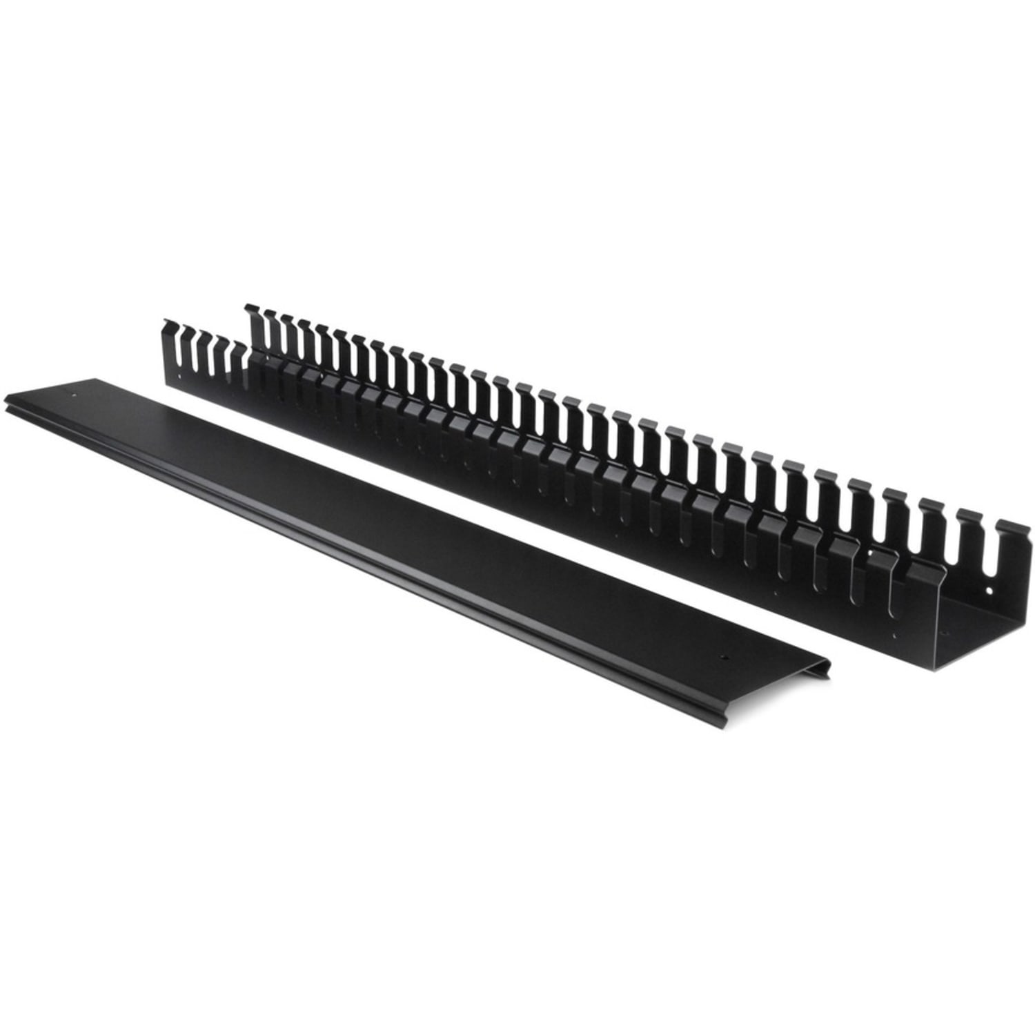 StarTech.com Vertical Cable Organizer with Finger Ducts - Vertical Cable Management Panel - Rack-Mount Cable Raceway - 0U - 6 ft. - Image 4