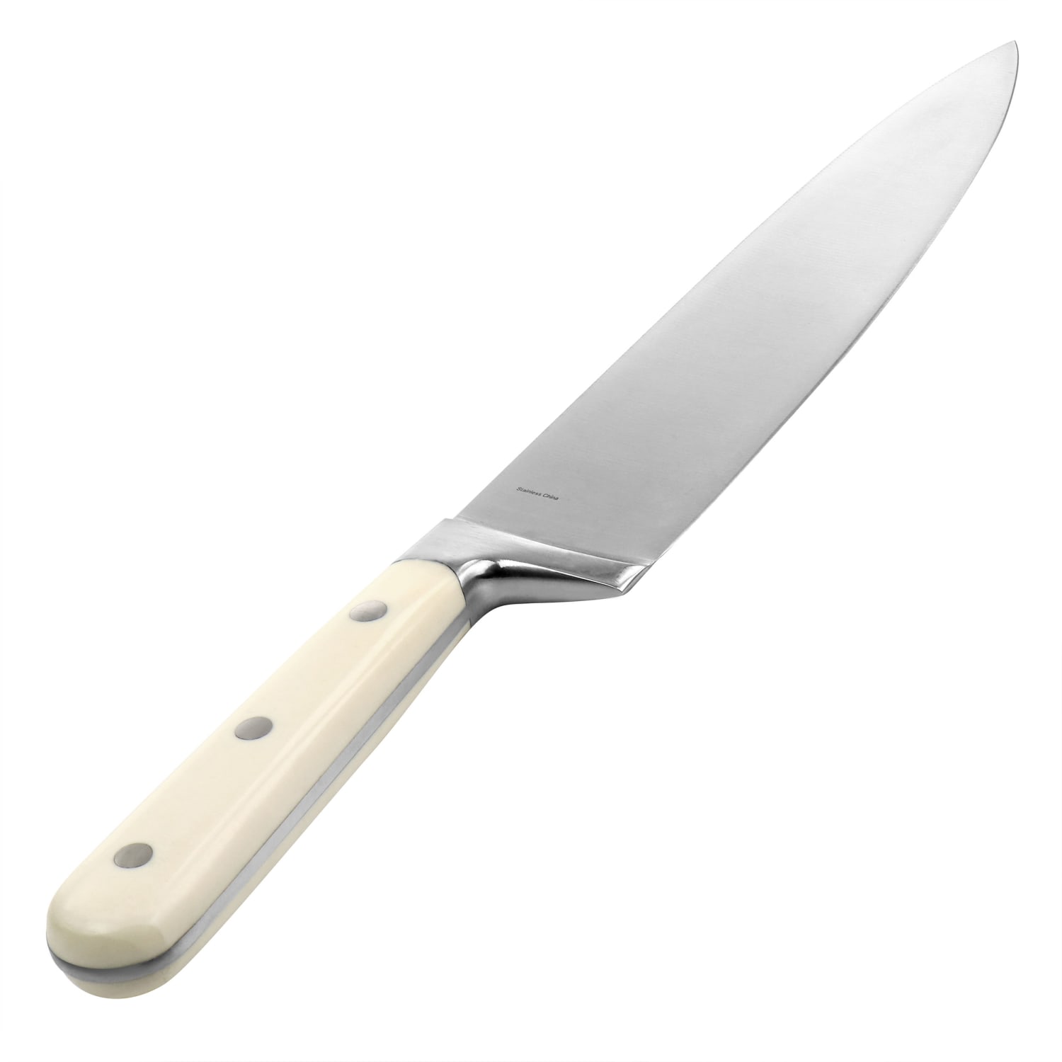 Martha Stewart Stainless-Steel Chef Knife, 8in Blade, Off-White - Image 5
