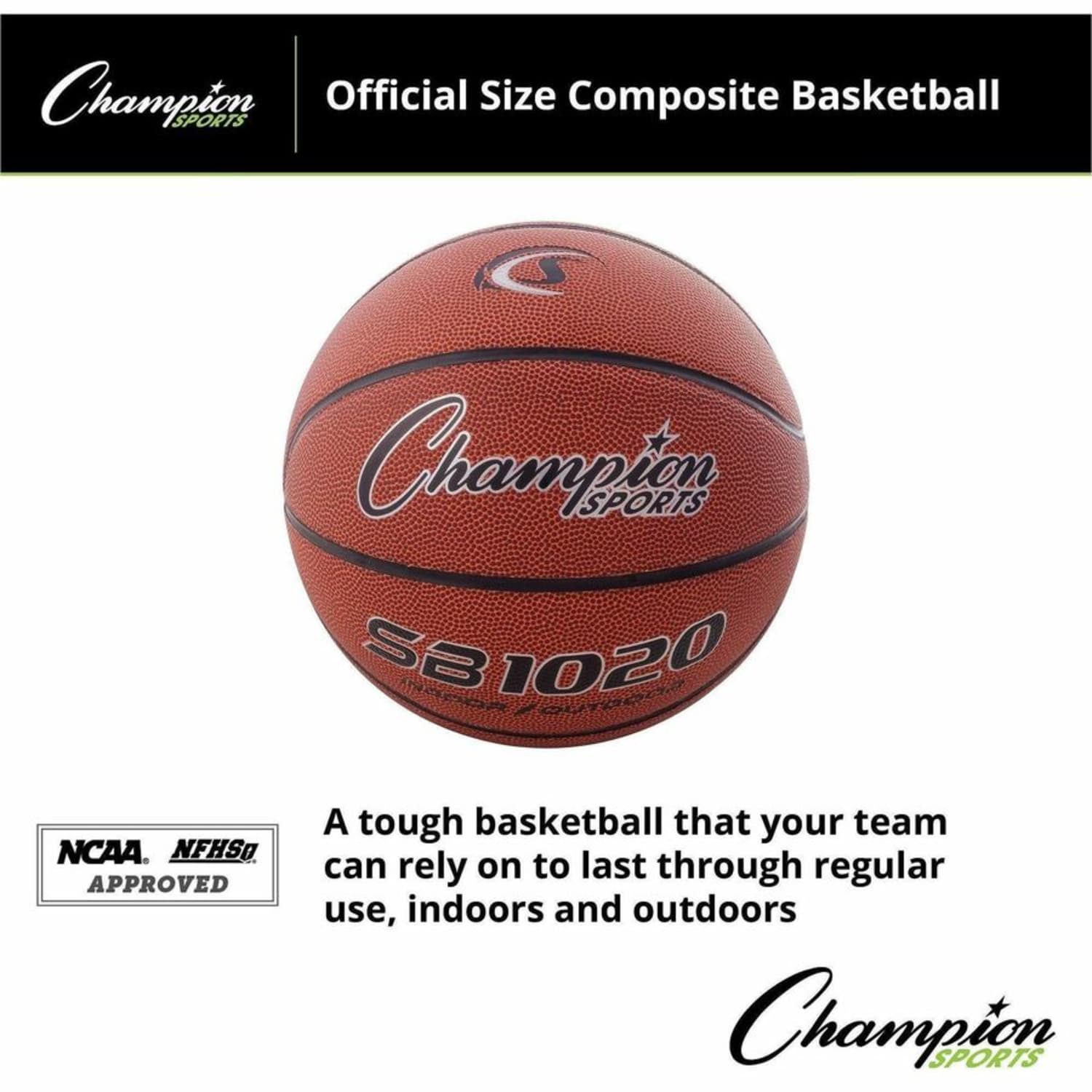Champion Sports Official Size Composite Basketball - 29.50in - 7 - 1  Each - Image 6