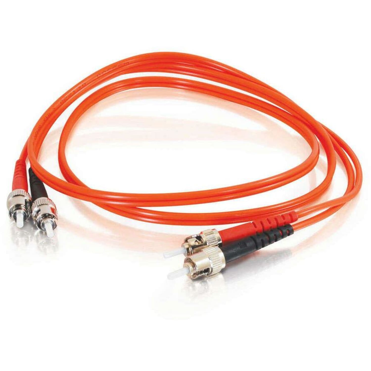 C2G ST-ST 62.5/125 OM1 Duplex Multimode PVC Fiber Optic Cable (LSZH) - Patch cable - ST multi-mode (M) to ST multi-mode (M) - 4 m - fiber optic - duplex - 62.5 / 125 micron - OM1 - orange - Image 4