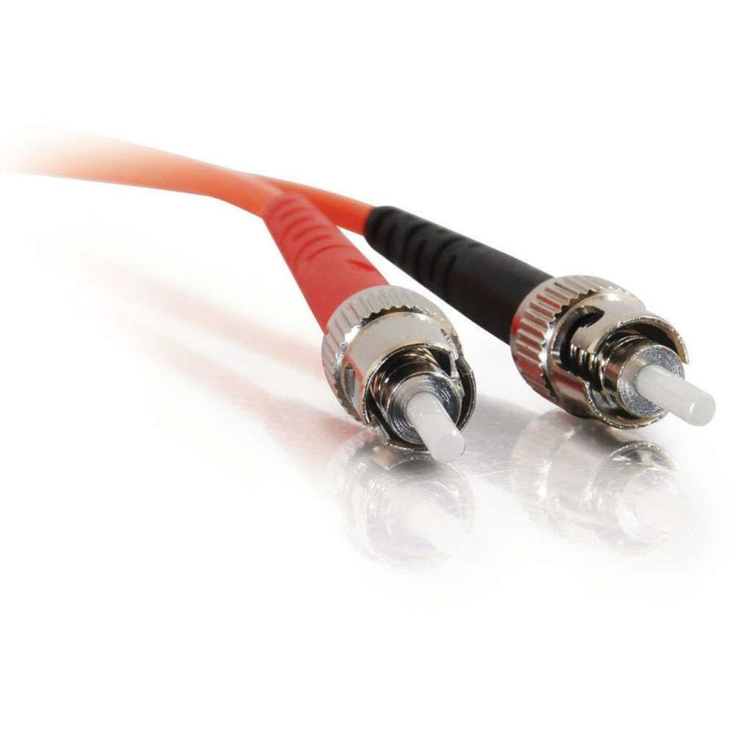 C2G ST-ST 62.5/125 OM1 Duplex Multimode PVC Fiber Optic Cable (LSZH) - Patch cable - ST multi-mode (M) to ST multi-mode (M) - 4 m - fiber optic - duplex - 62.5 / 125 micron - OM1 - orange - Image 5