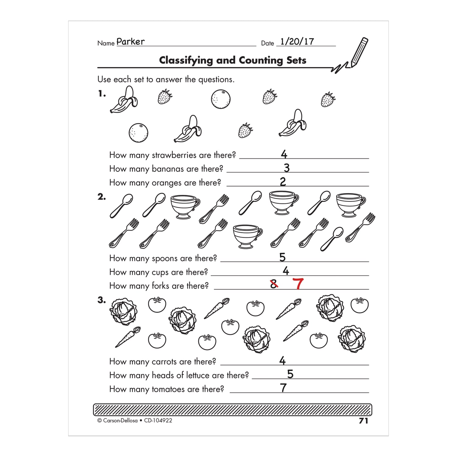 Carson-Dellosa Instant Assessments For Data Tracking Math Resource Book, Grade K - Image 5