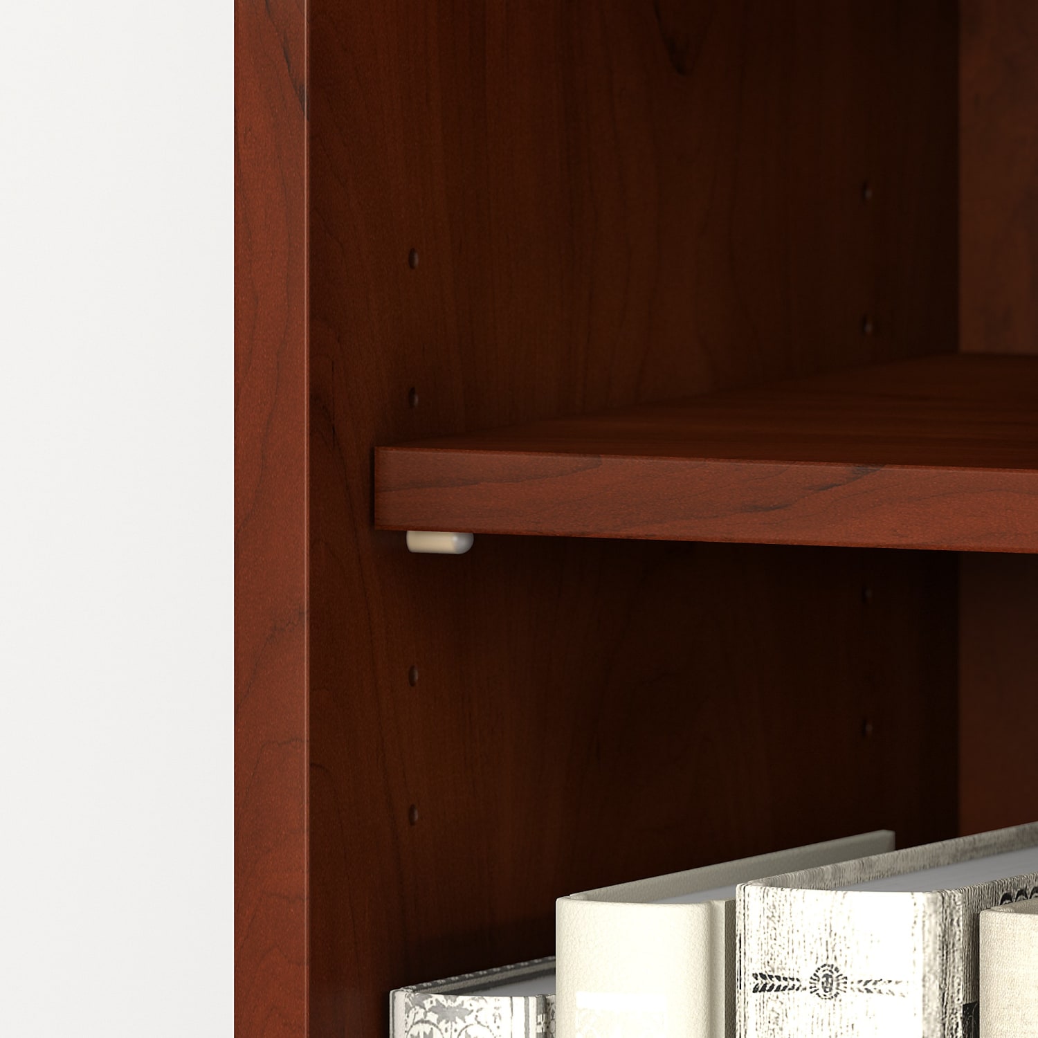 Bush Business Furniture Studio C 73inH 5-Shelf Bookcase, Hansen Cherry, Standard Delivery - Image 5