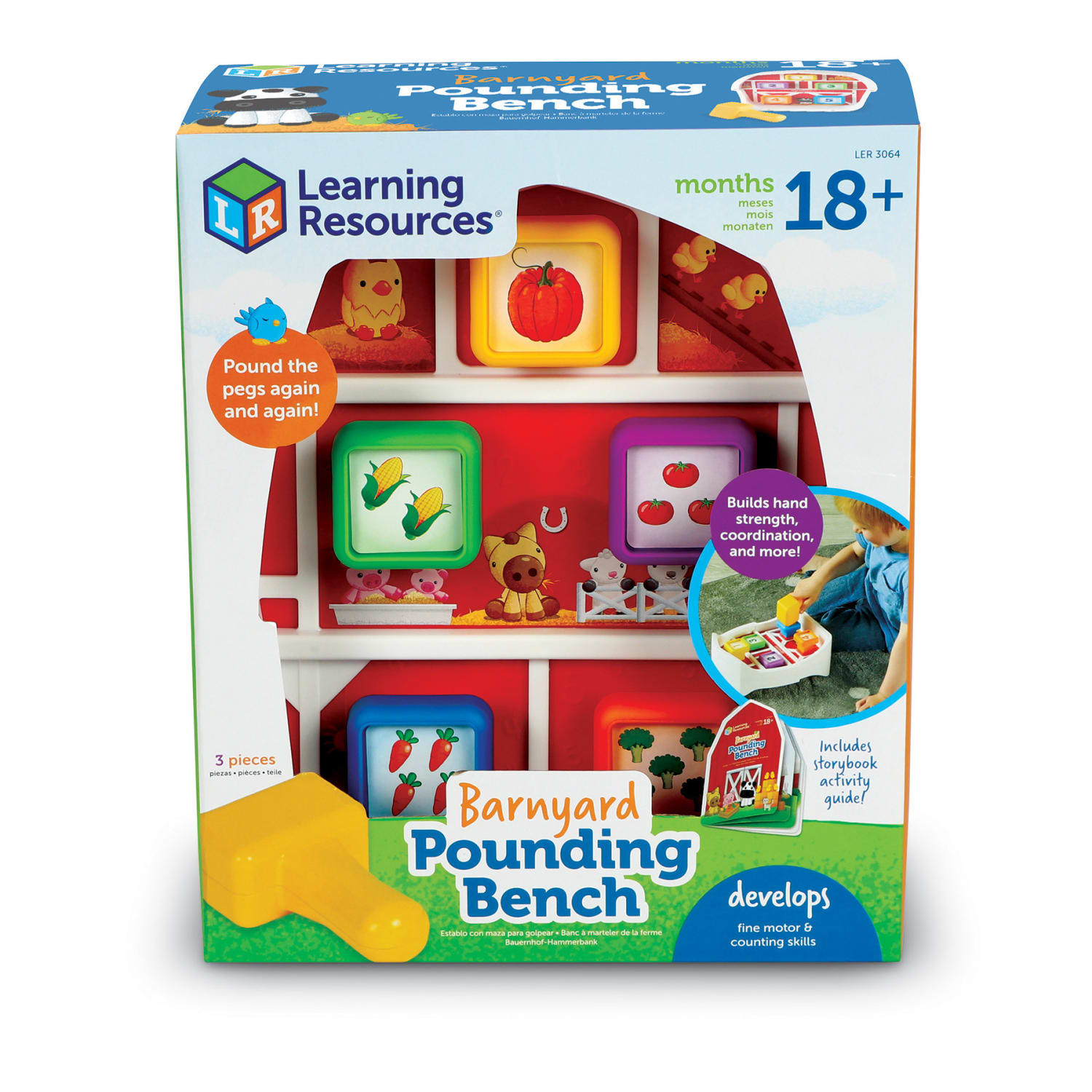 Learning Resources Barnyard Pounding Bench - Image 3
