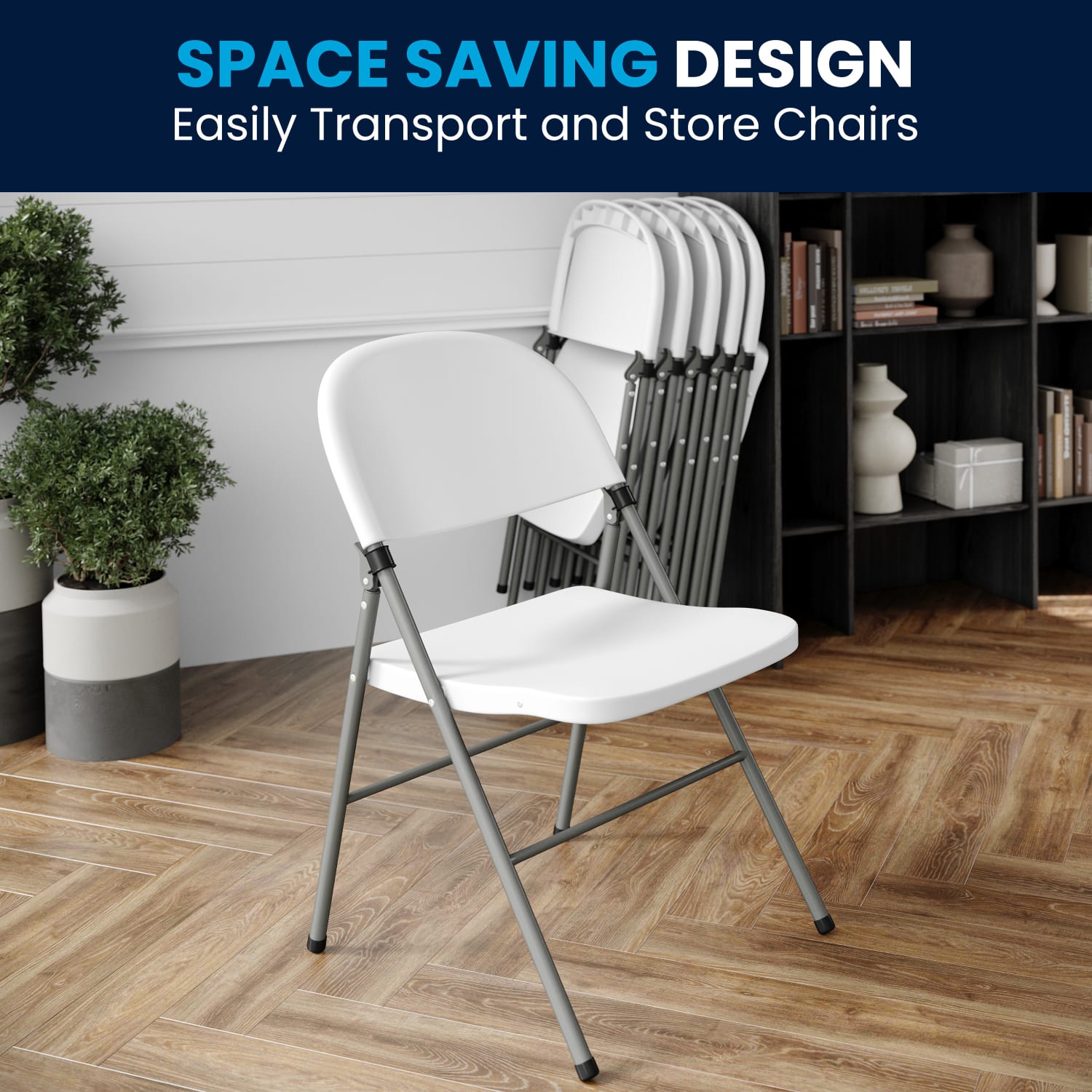 Flash Furniture Hercules Folding Chairs Set Of 6 Folding Chairs WhiteGray PopularChairscom