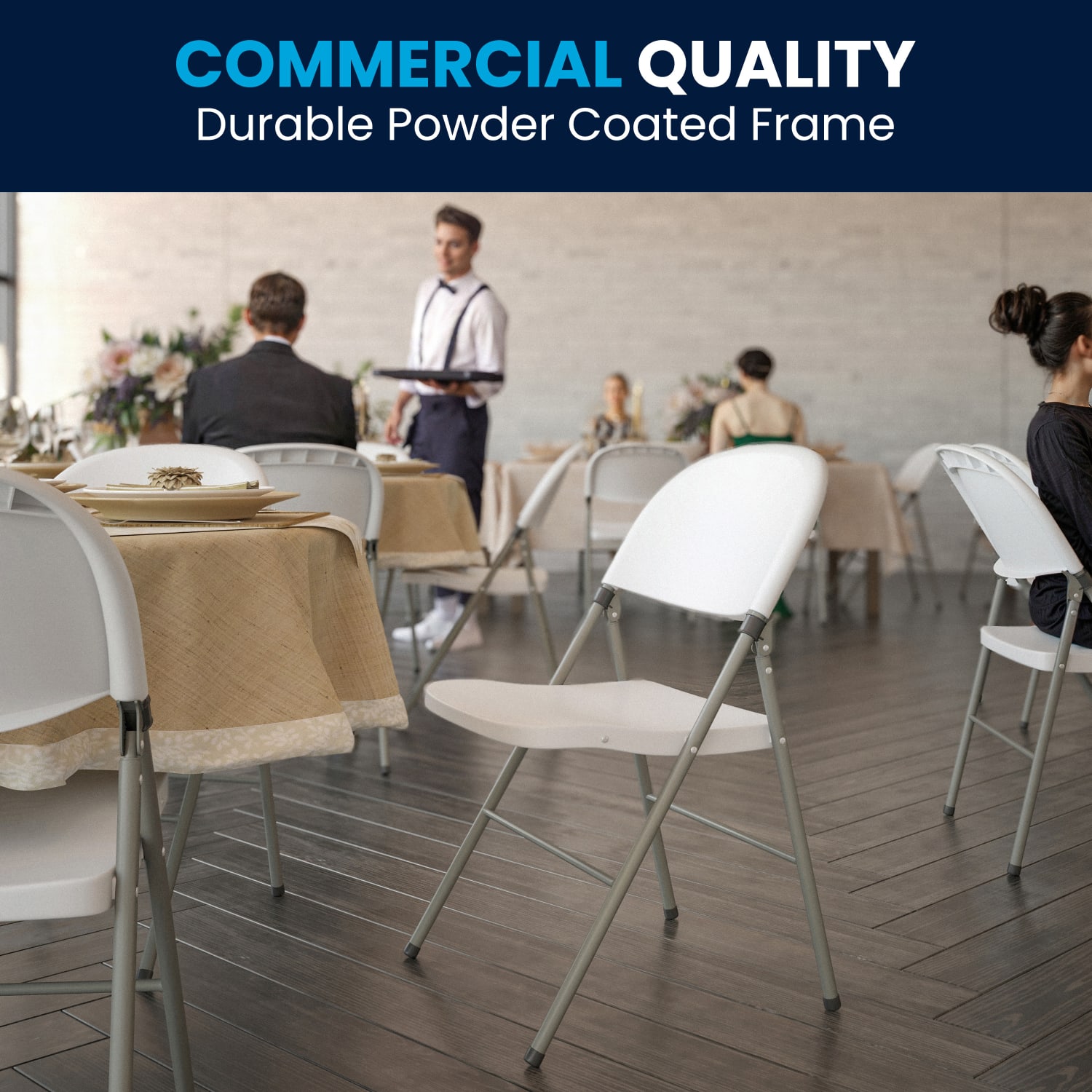 Flash Furniture Hercules Folding Chairs Set Of 6 Folding Chairs WhiteGray PopularChairscom