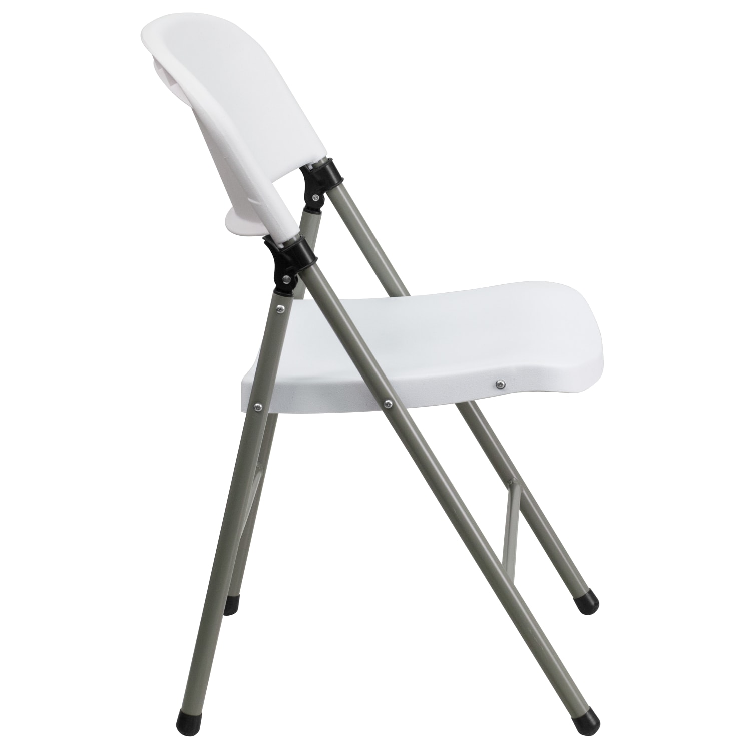 Flash Furniture Hercules Folding Chairs Set Of 6 Folding Chairs WhiteGray PopularChairscom