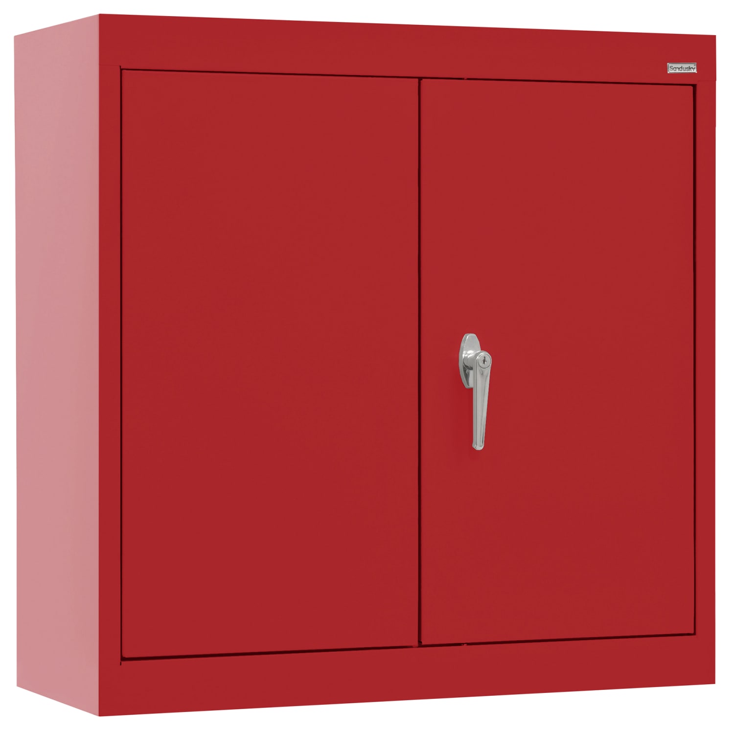 Sandusky 30inW Wall-Mount Storage Cabinet, Red