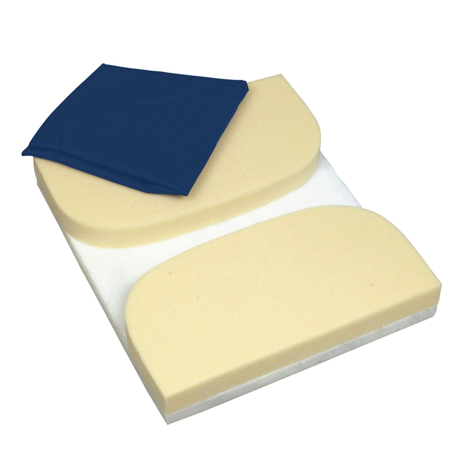 DMI Seat Mate Comfort Foam Coccyx Seat Cushion, 3inH x 18inW x 16inD, Navy - Image 5